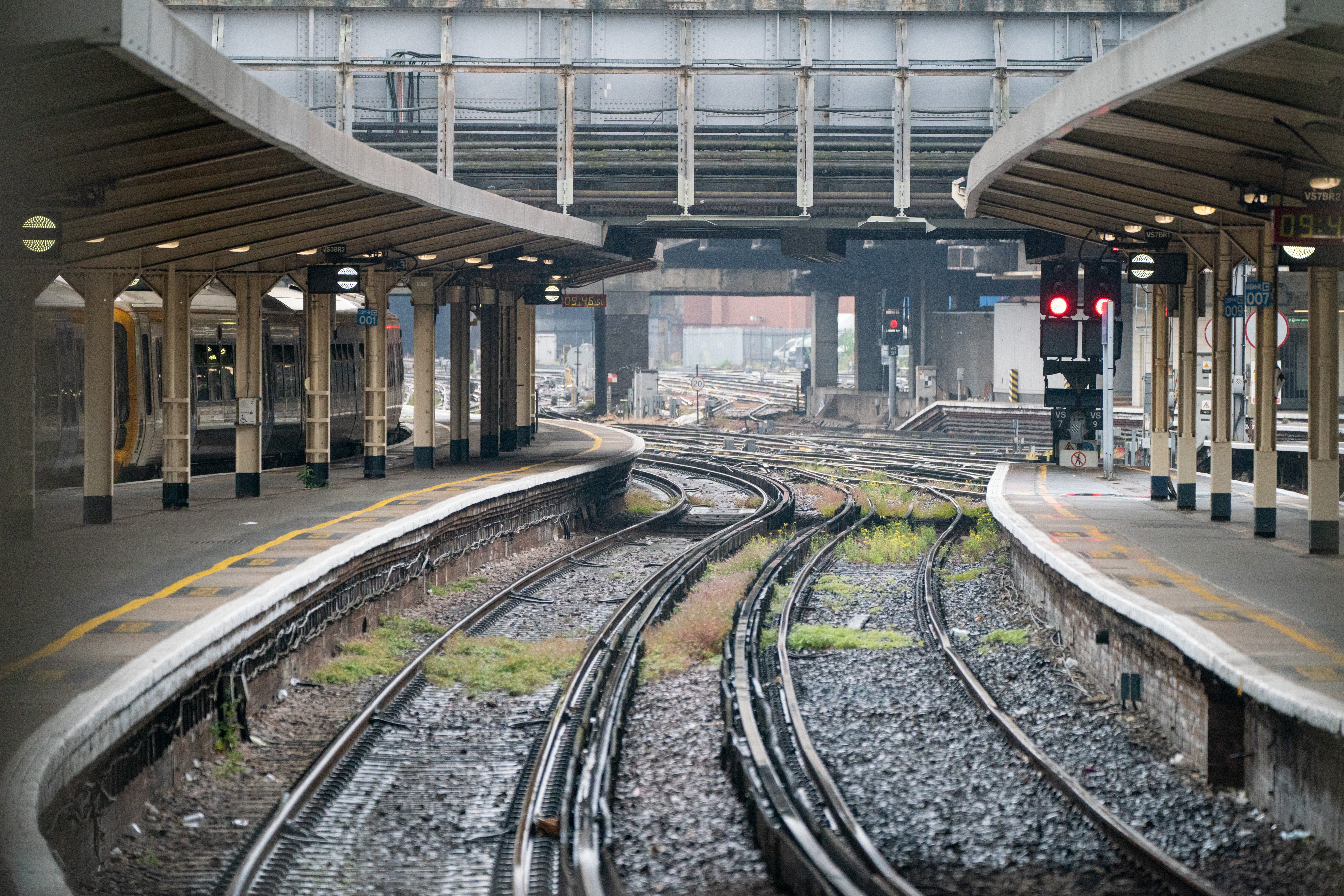 The latest rail strikes on Wednesday will see services start later and finish earlier than normal (Dominic Lipinski/PA)