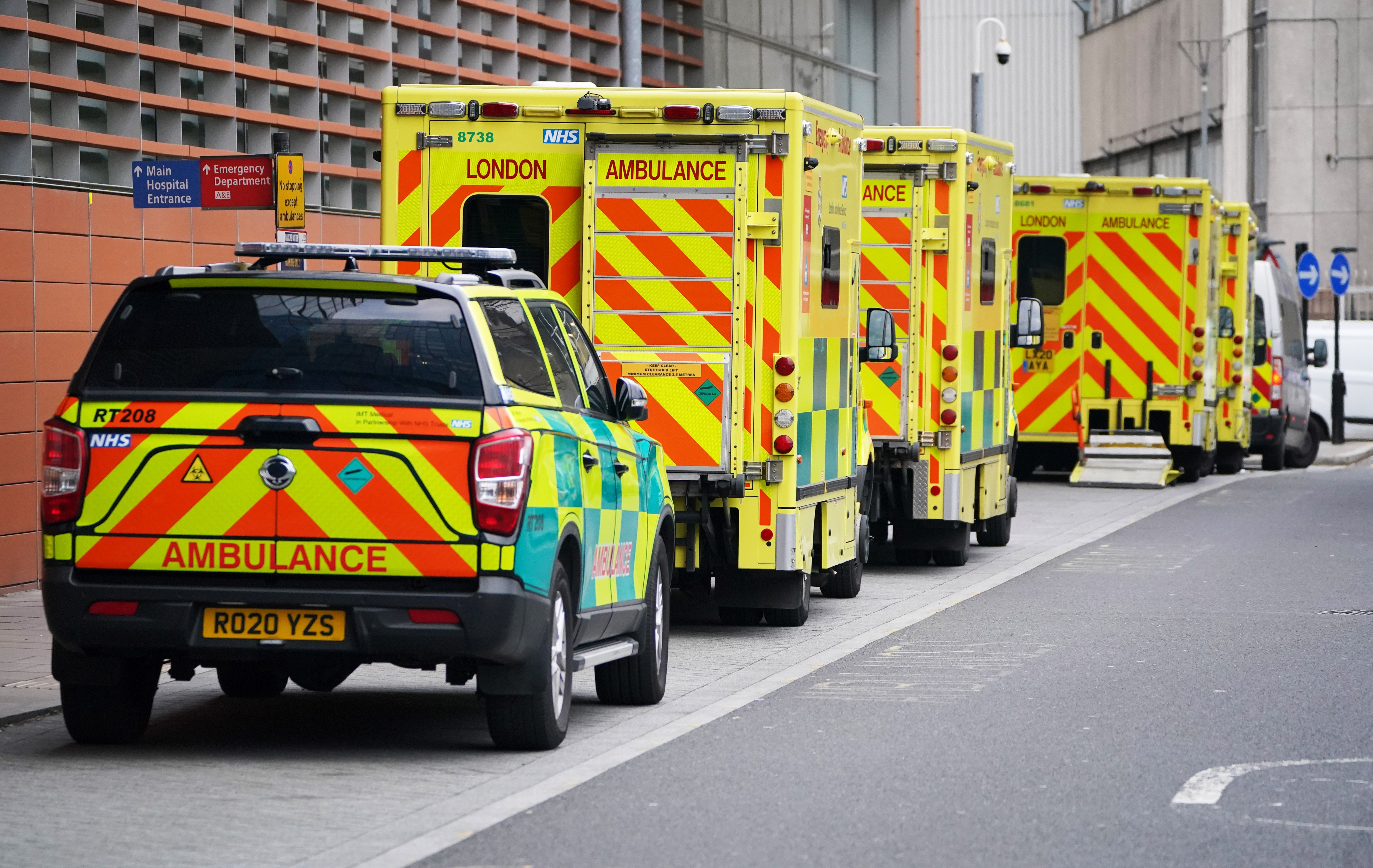 Patient numbers had been climbing through much of June and the first half of July (Jonathan Brady/PA)