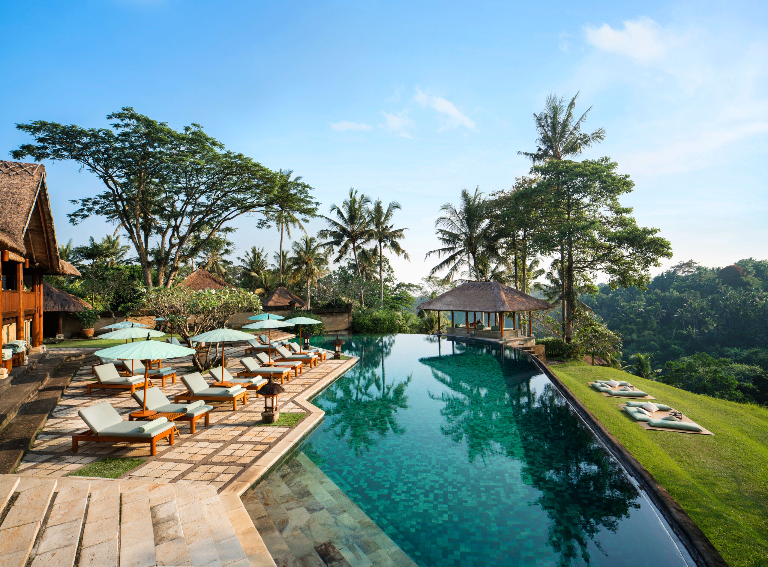 One of the pools at Amandari