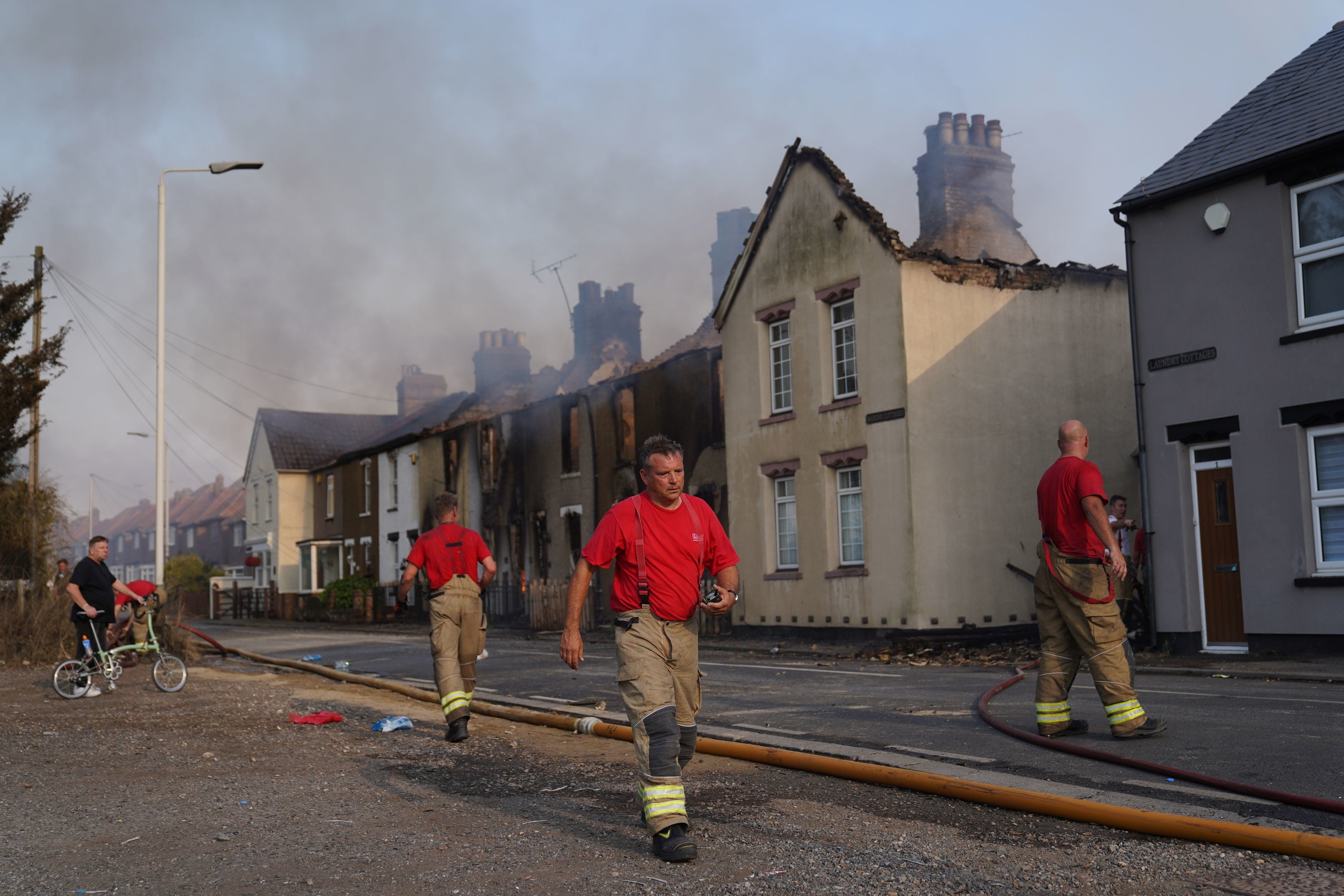 Blazes erupted during the July heatwave, incluing in Wennington in east London