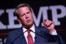 Georgia governor Brian Kemp testifies in state election probe into Trump