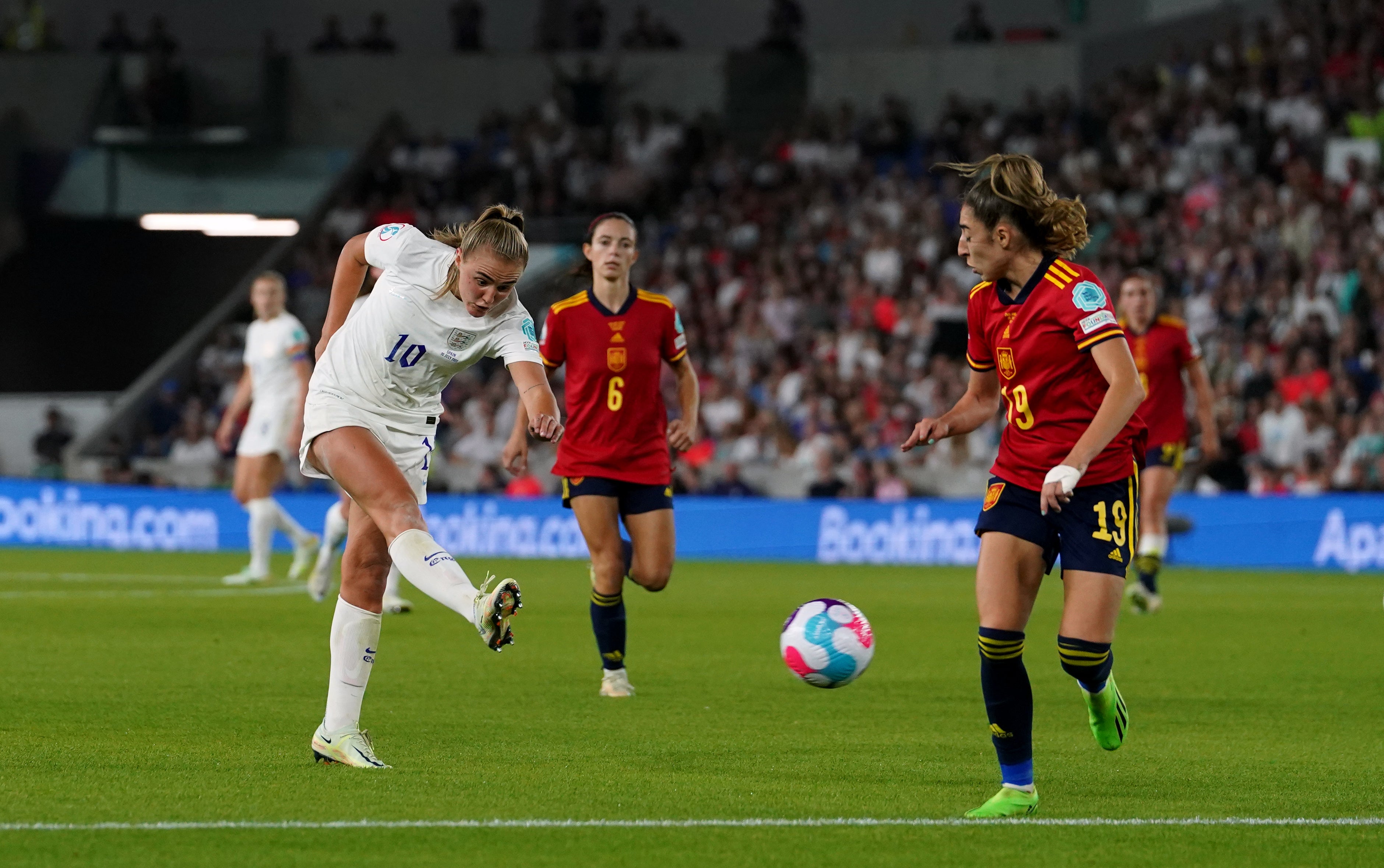 Georgia Stanway hit a memorable winner against Spain (Gareth Fuller/PA)