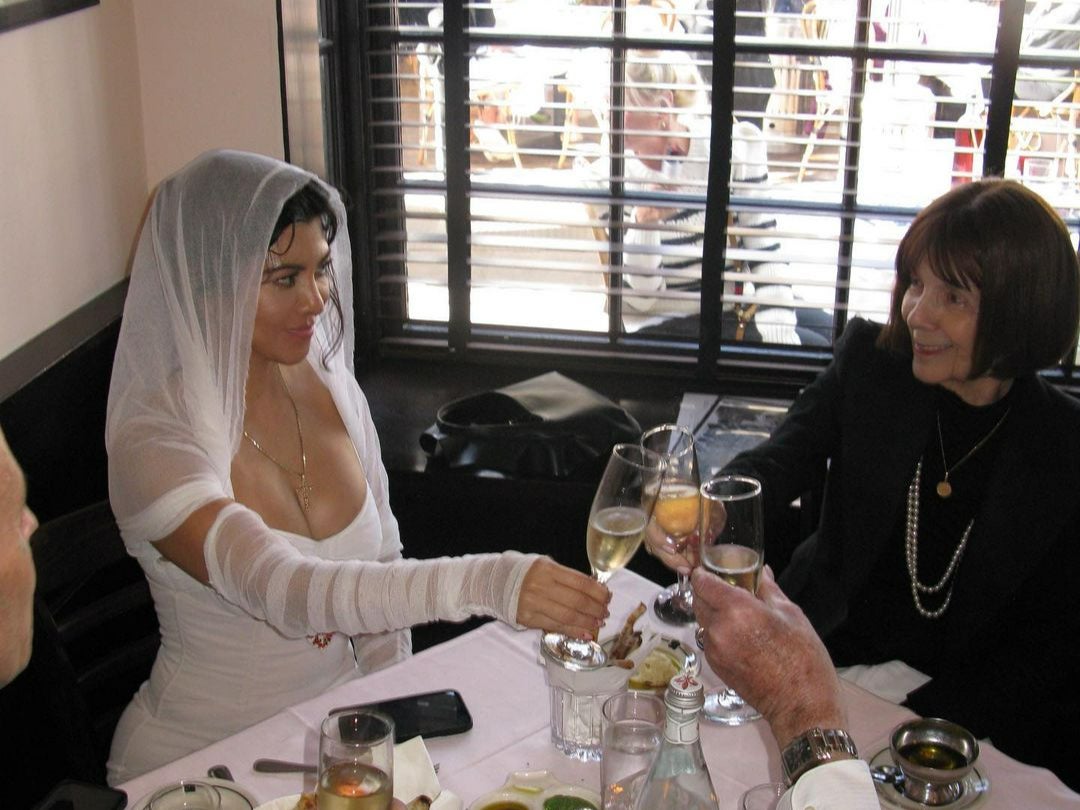 Kourtney with her maternal grandmother MJ on her wedding day