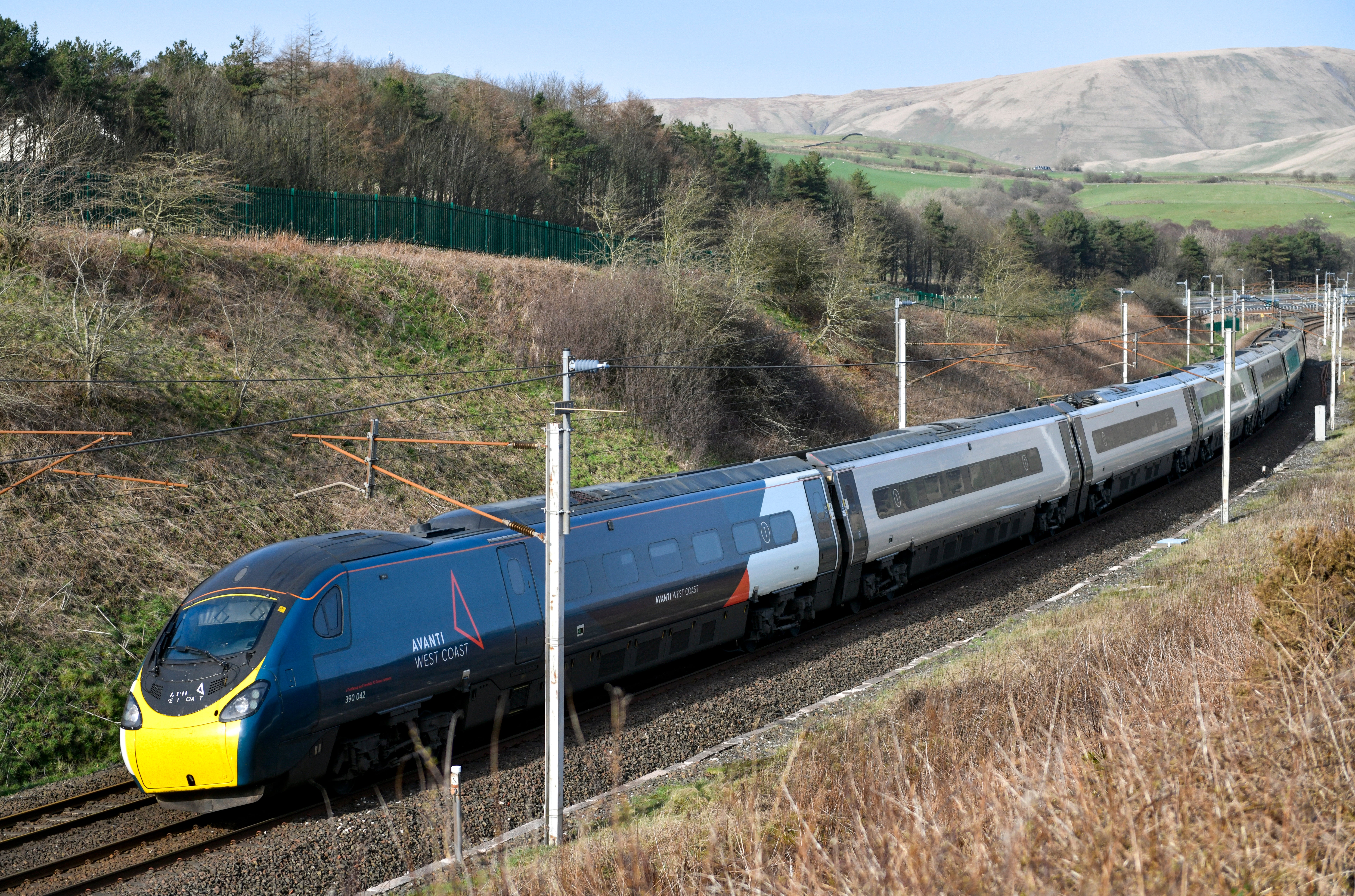 Off the rails: an Avanti train on the West Coast Main Line