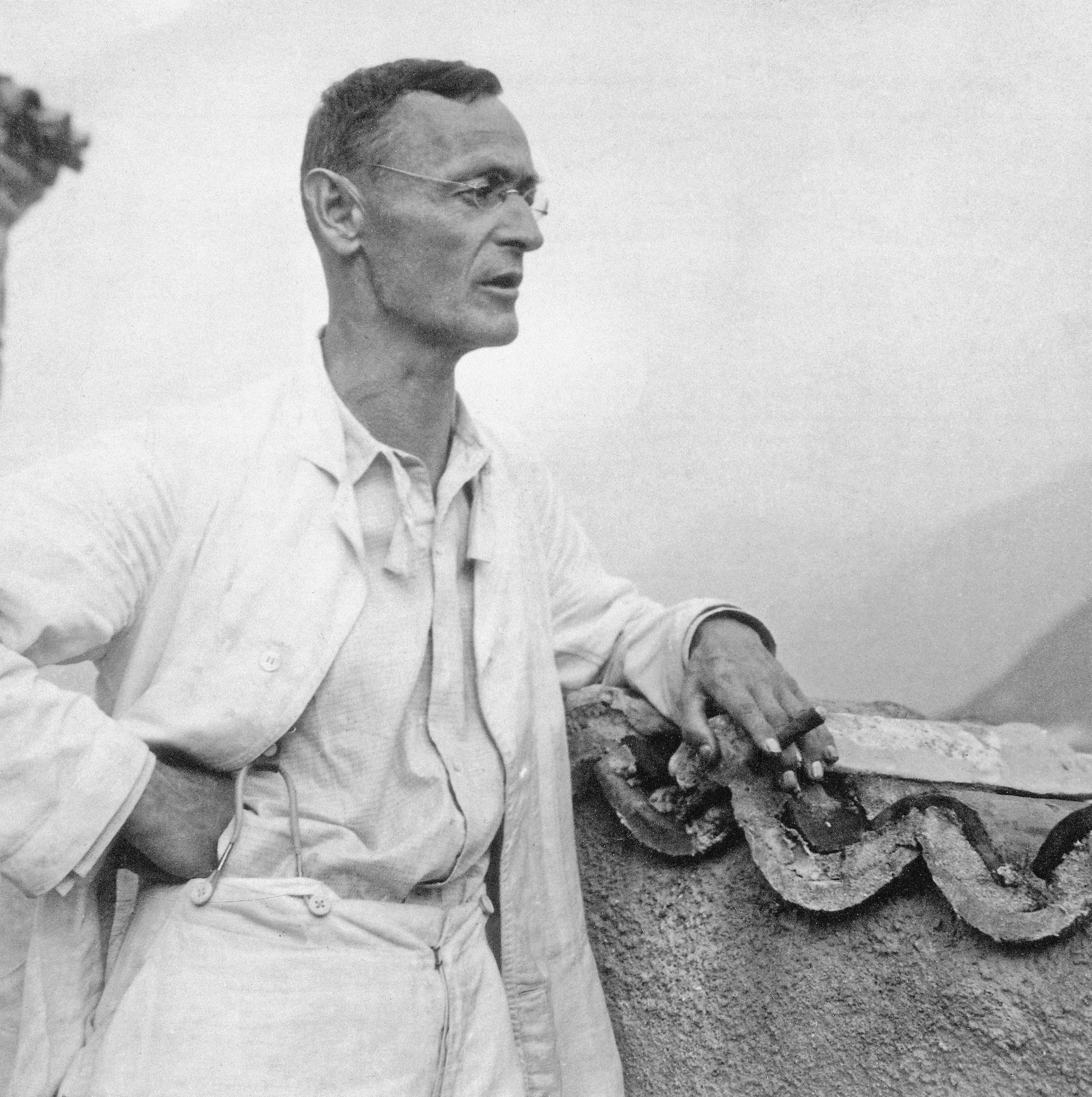 Hermann Hesse on the terrace of Casa Camuzzi, 1929