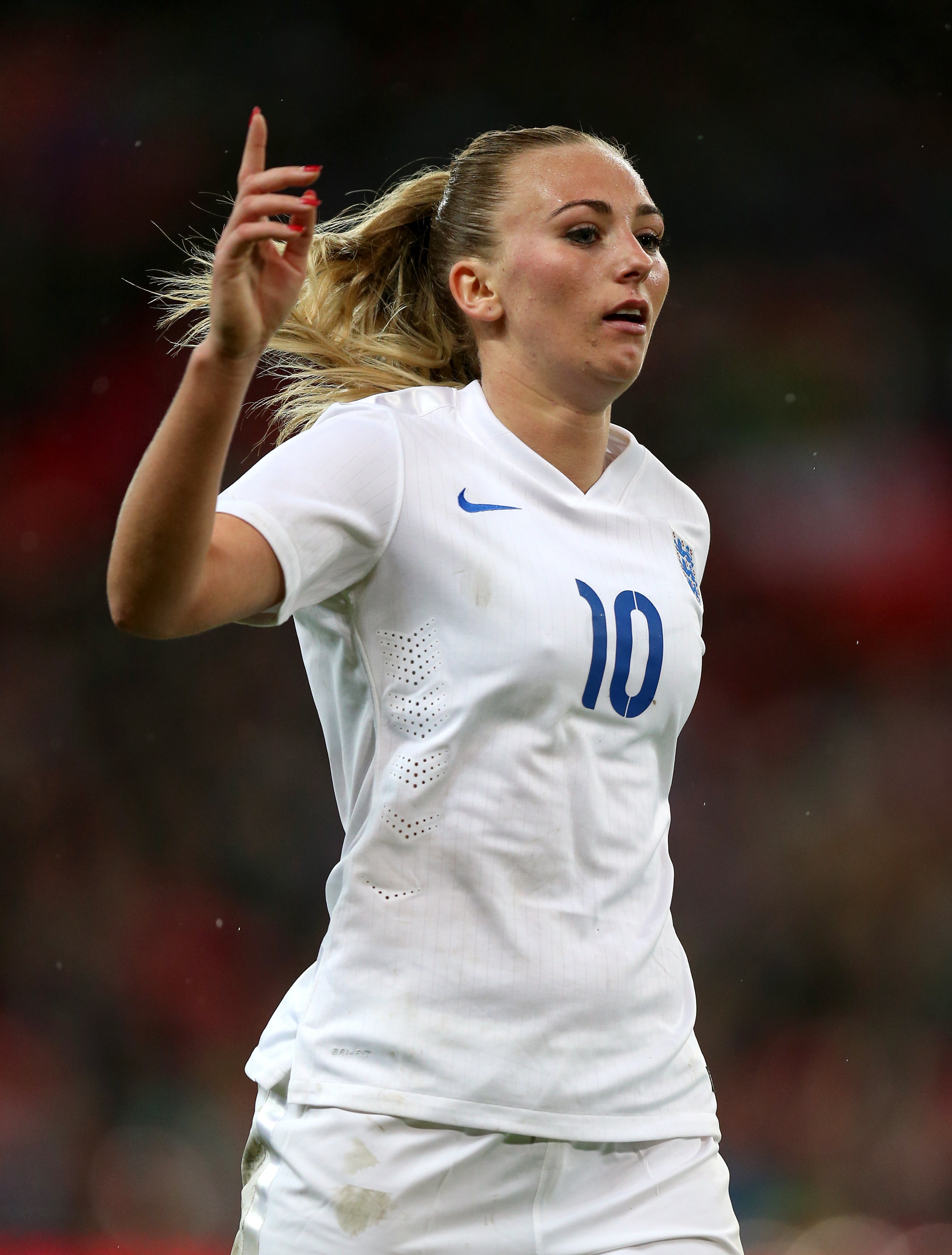 Toni Duggan headed England ahead in Nashville (Mike Egerton/PA)