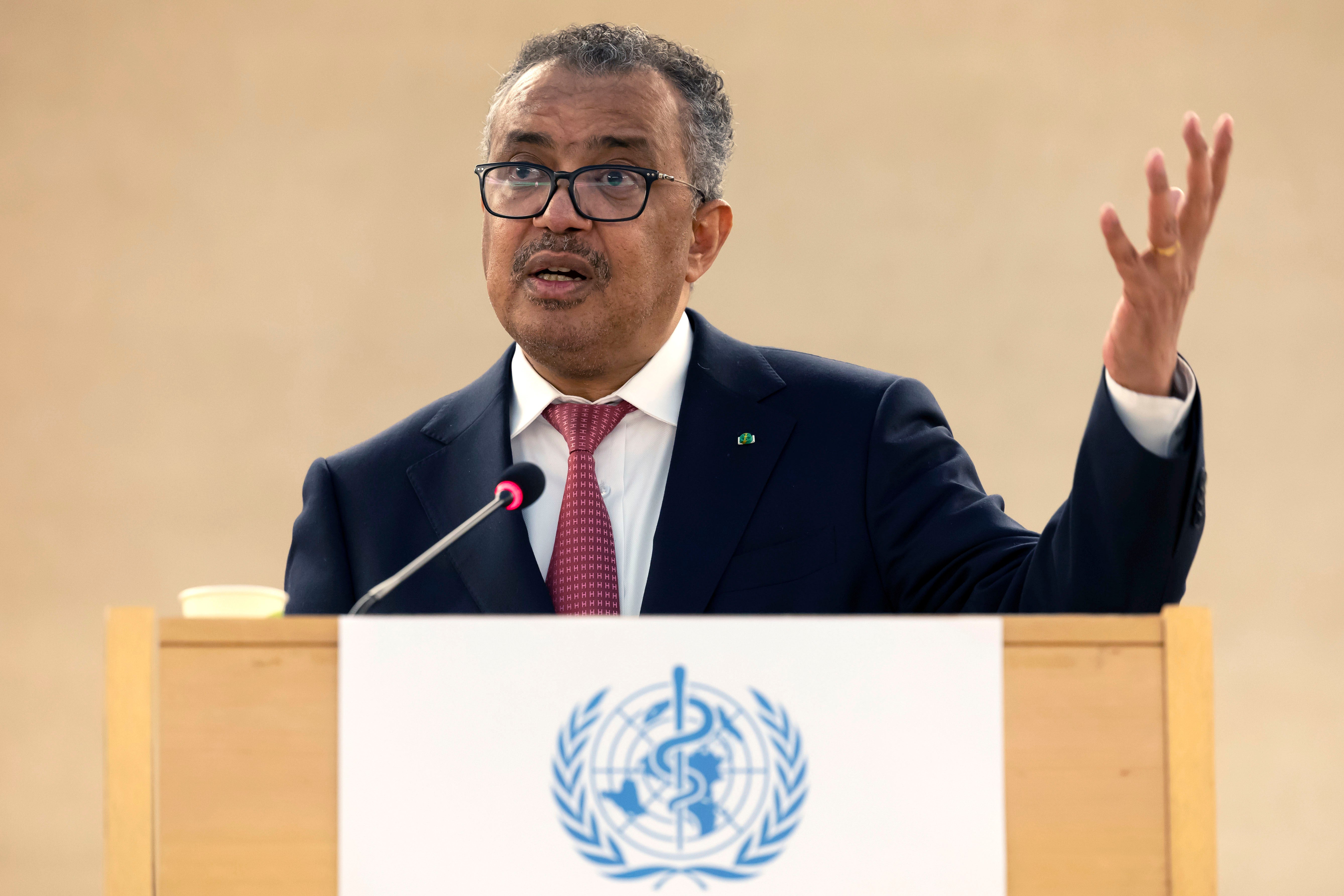 Tedros Adhanom Ghebreyesus has encouraged people to reduce their number of sexual partners to prevent the spread of monkeypox