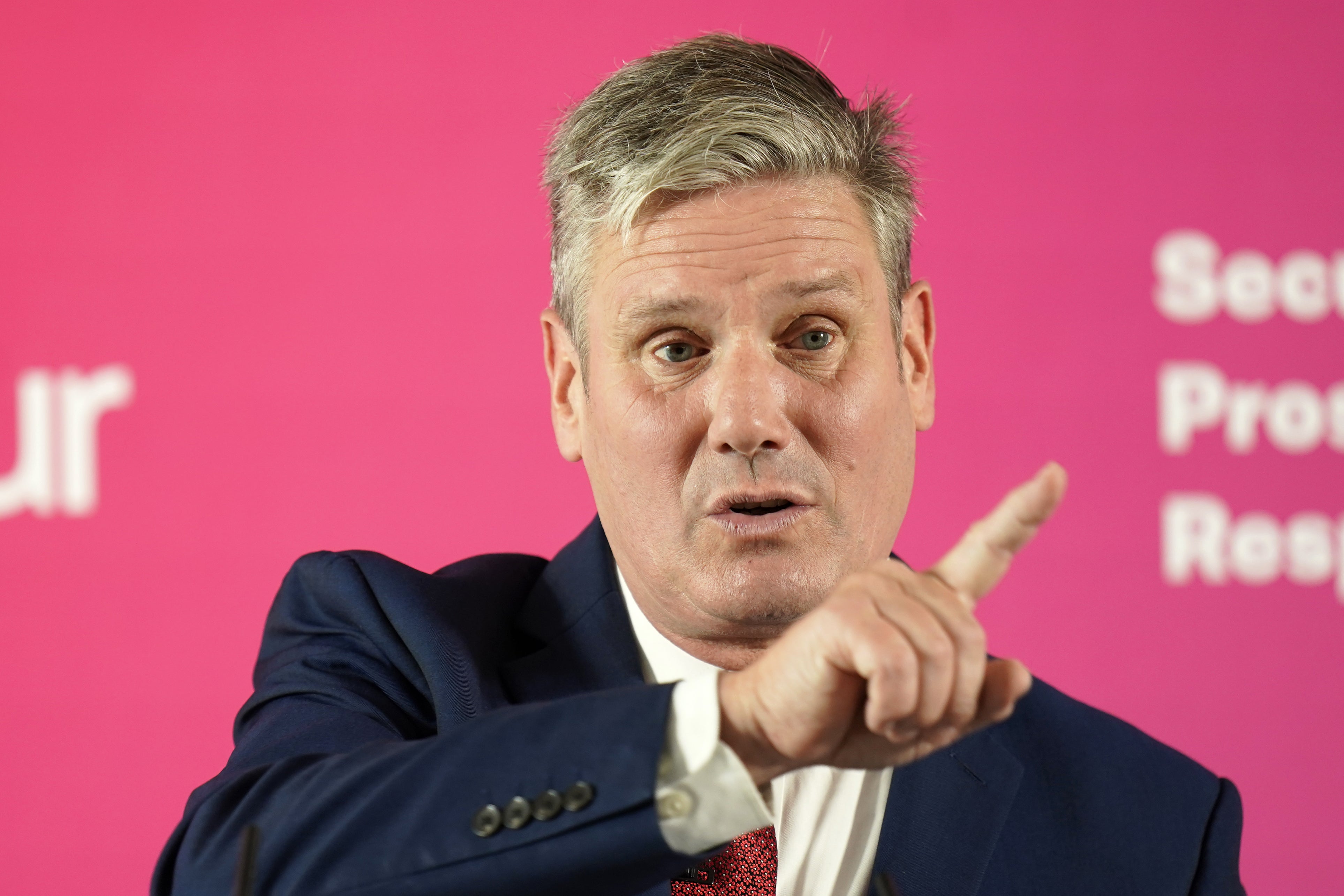 Labour leader Sir Keir Starmer said he sacked a shadow minister for making up policy (Danny Lawson/PA)