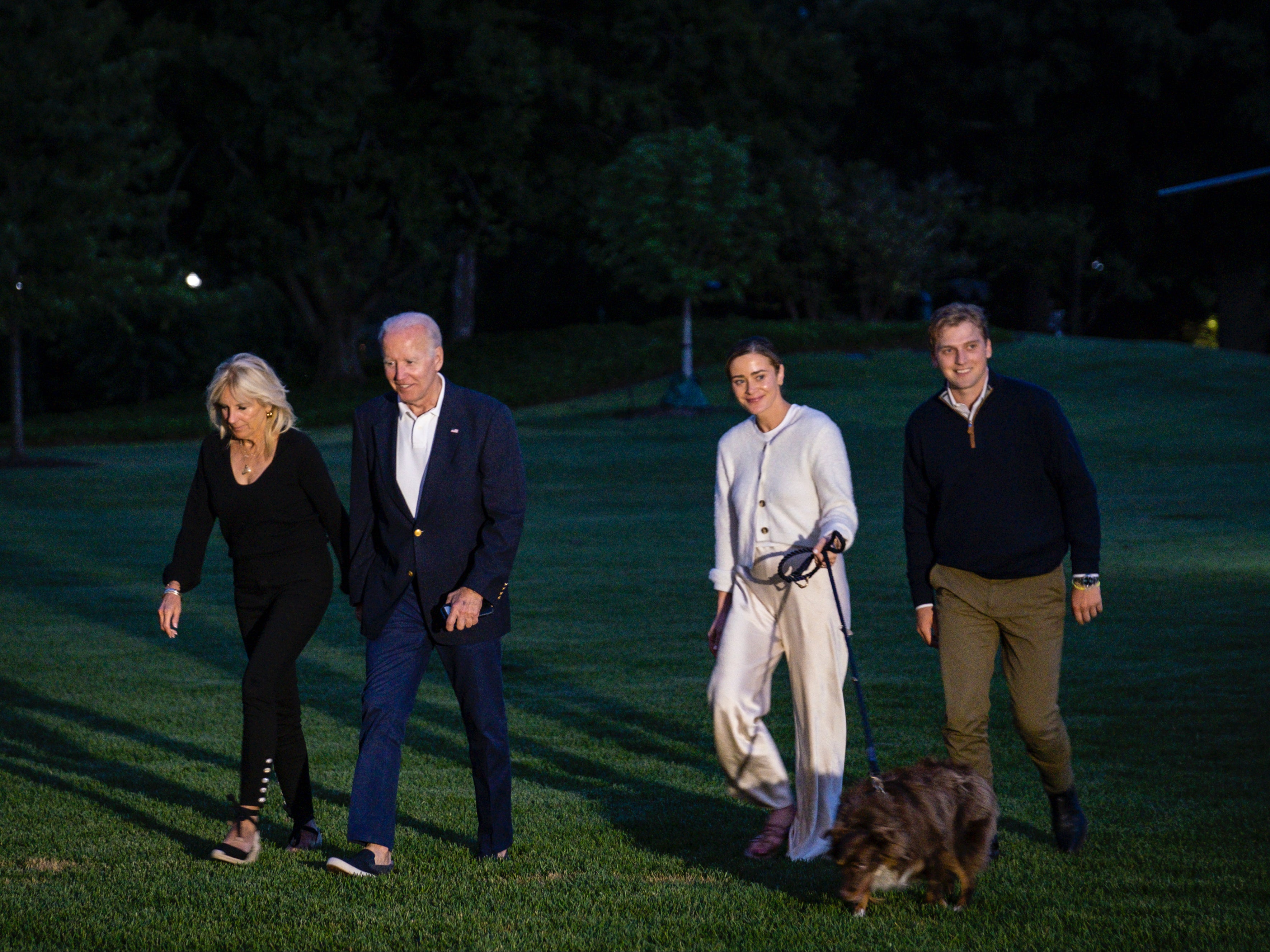 President Joe Biden, First Lady Jill Biden, grandaugher Naomi Biden and fiance Peter Neal