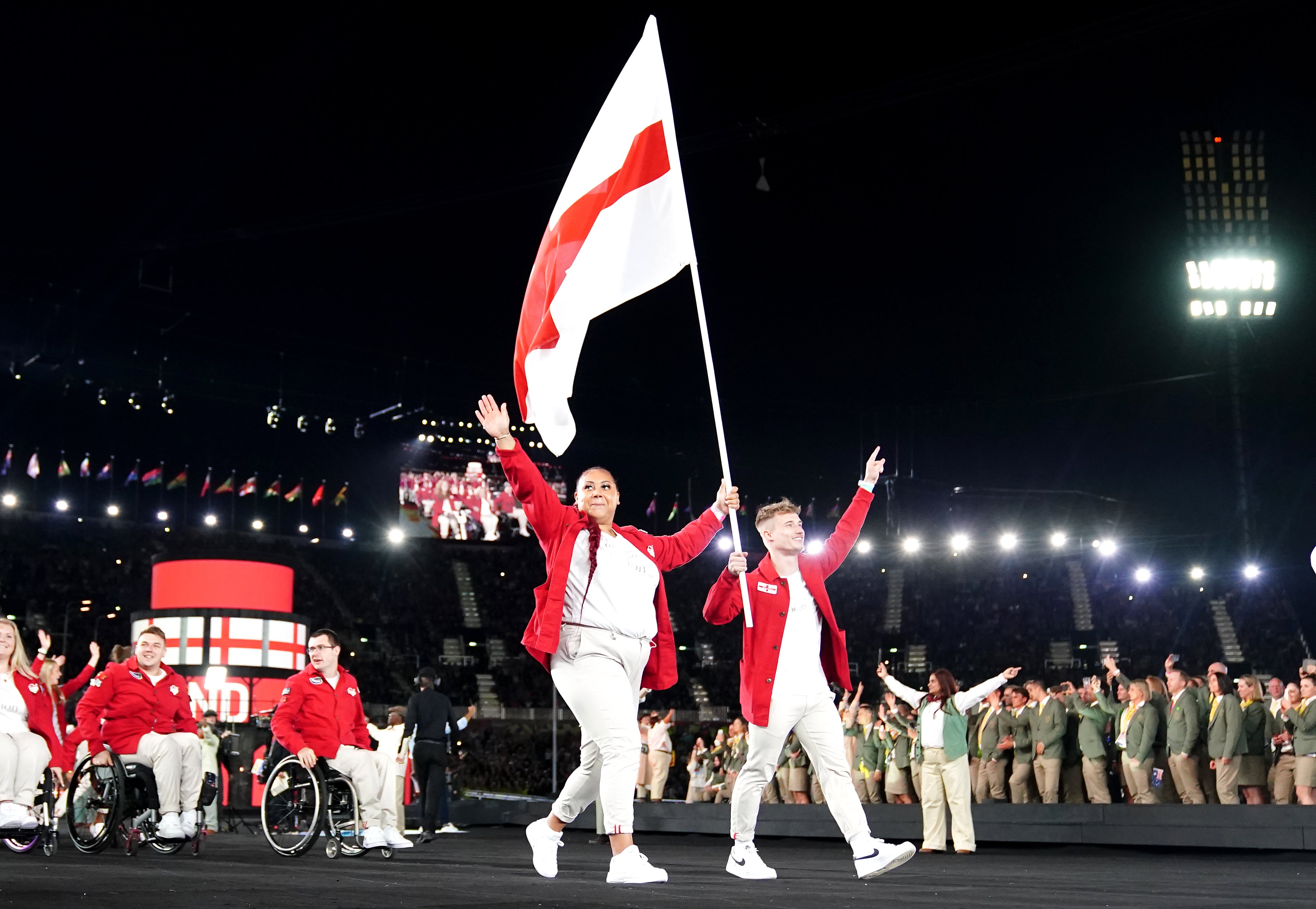 Emily Campbell and Jack Laugher led England into Alexander Stadium