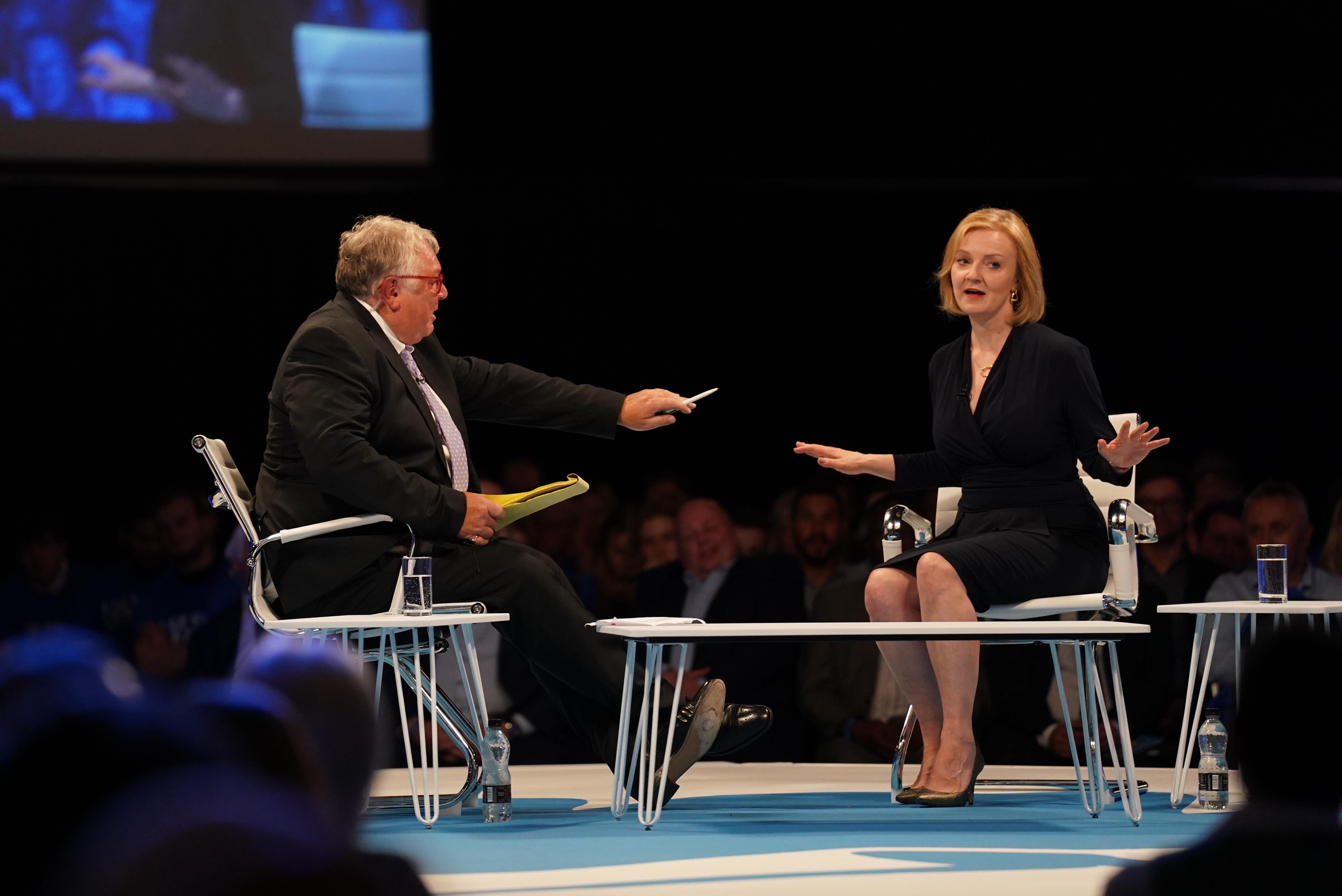 Liz Truss appears at first hustings event among Tory grassroots