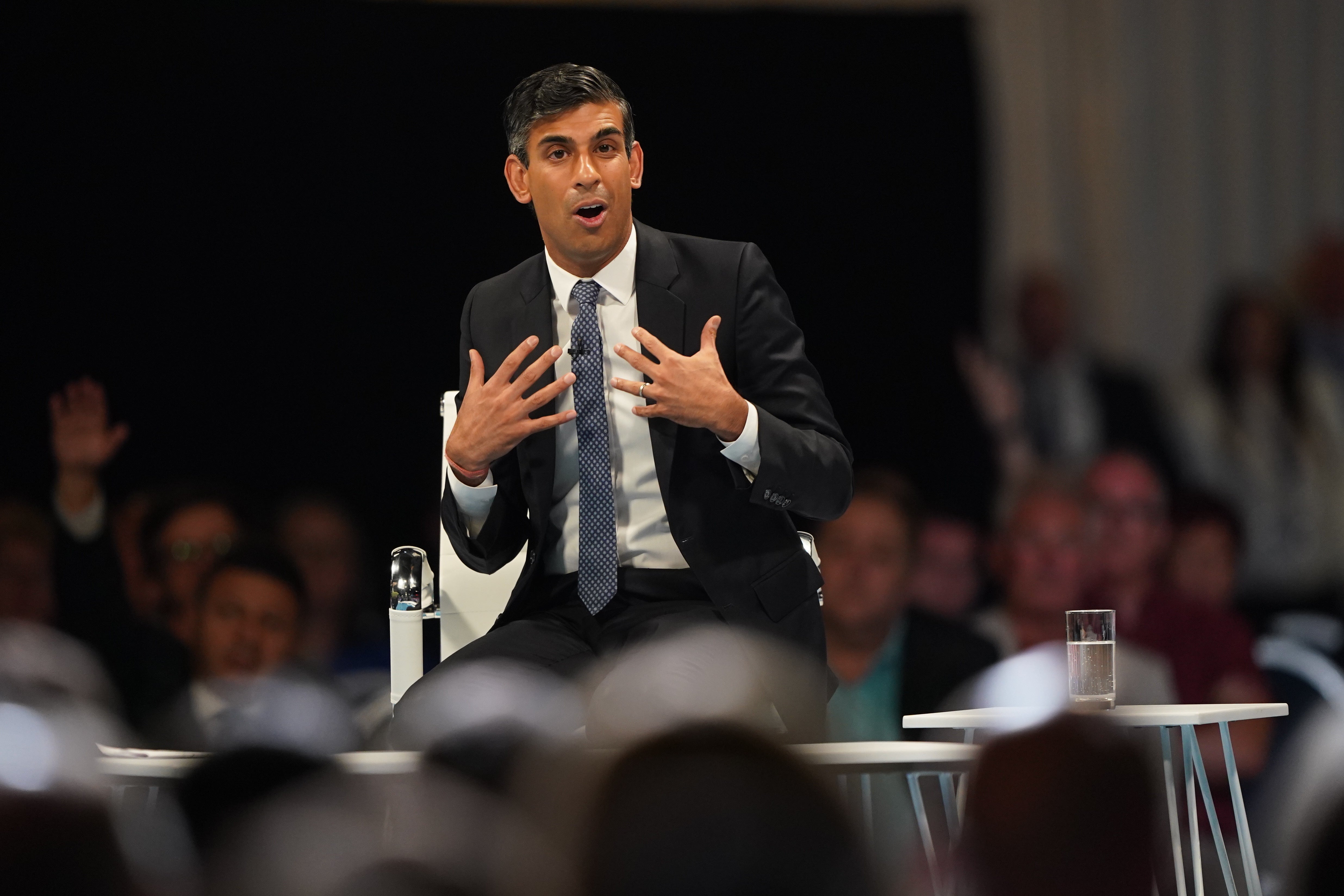 Rishi Sunak was forced to defend himself against accusations he ‘stabbed Boris Johnson in the back’