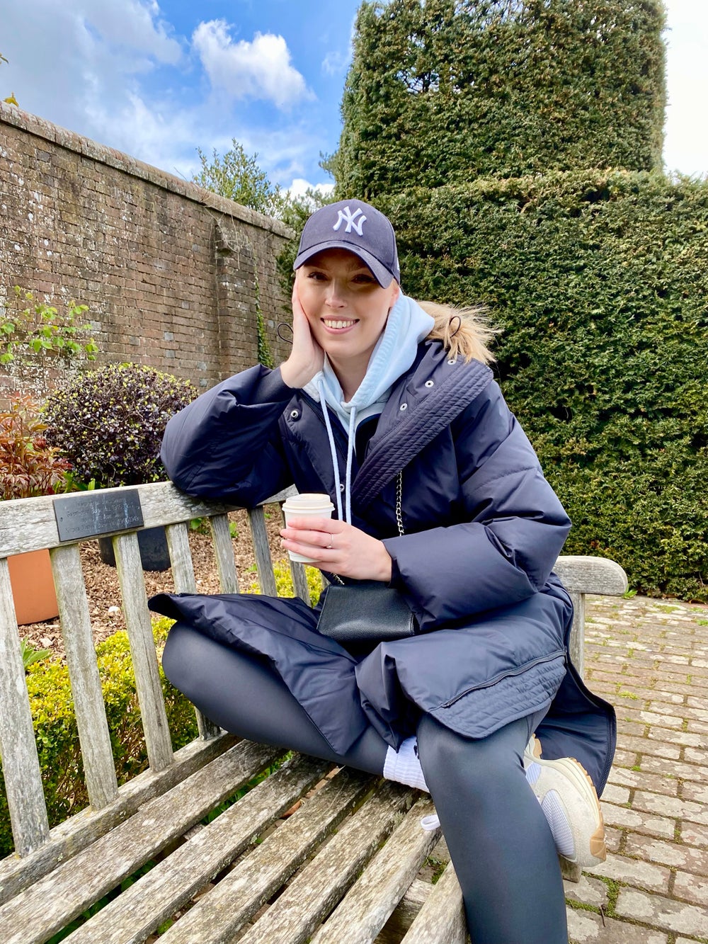 Katherine Francis, 29, feeling well enough to leave the house to go for a walk with her mum in April 2022 (Collect/PA Real Life)