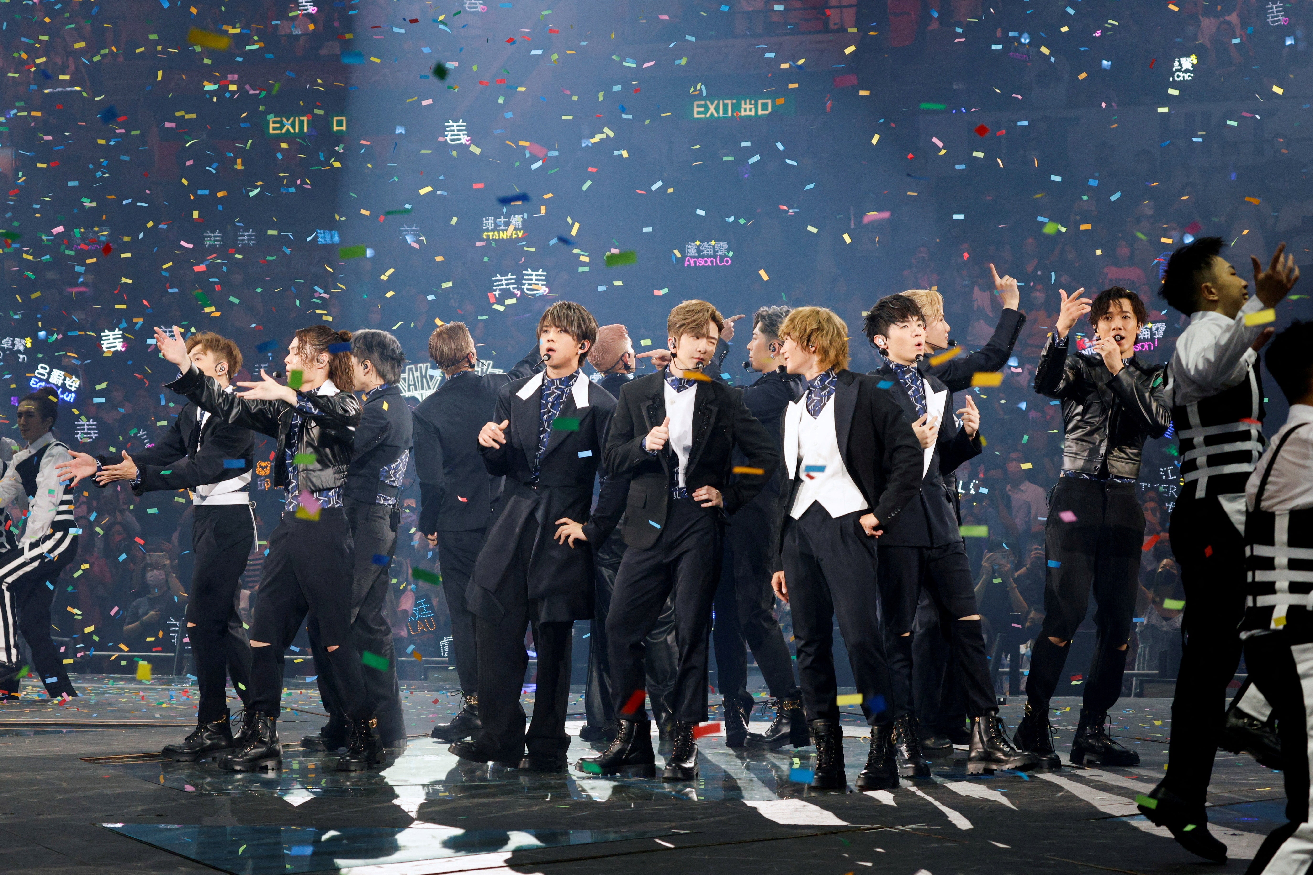 Giant video panel falls onto stage during Hong Kong boyband Mirror concert, injuring two dancers