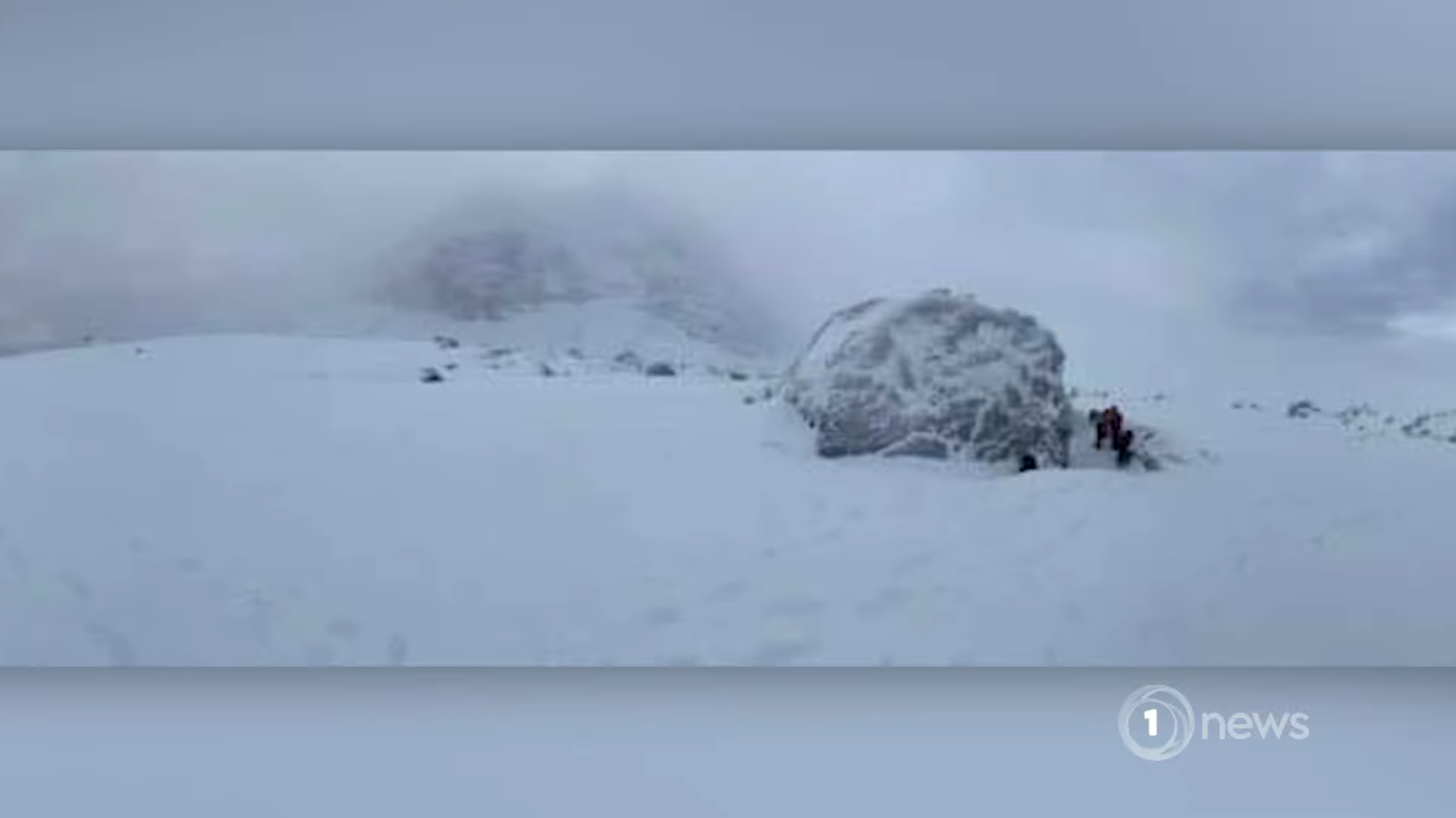 The men dug a cave next to a huge boulder that was the size of a garage