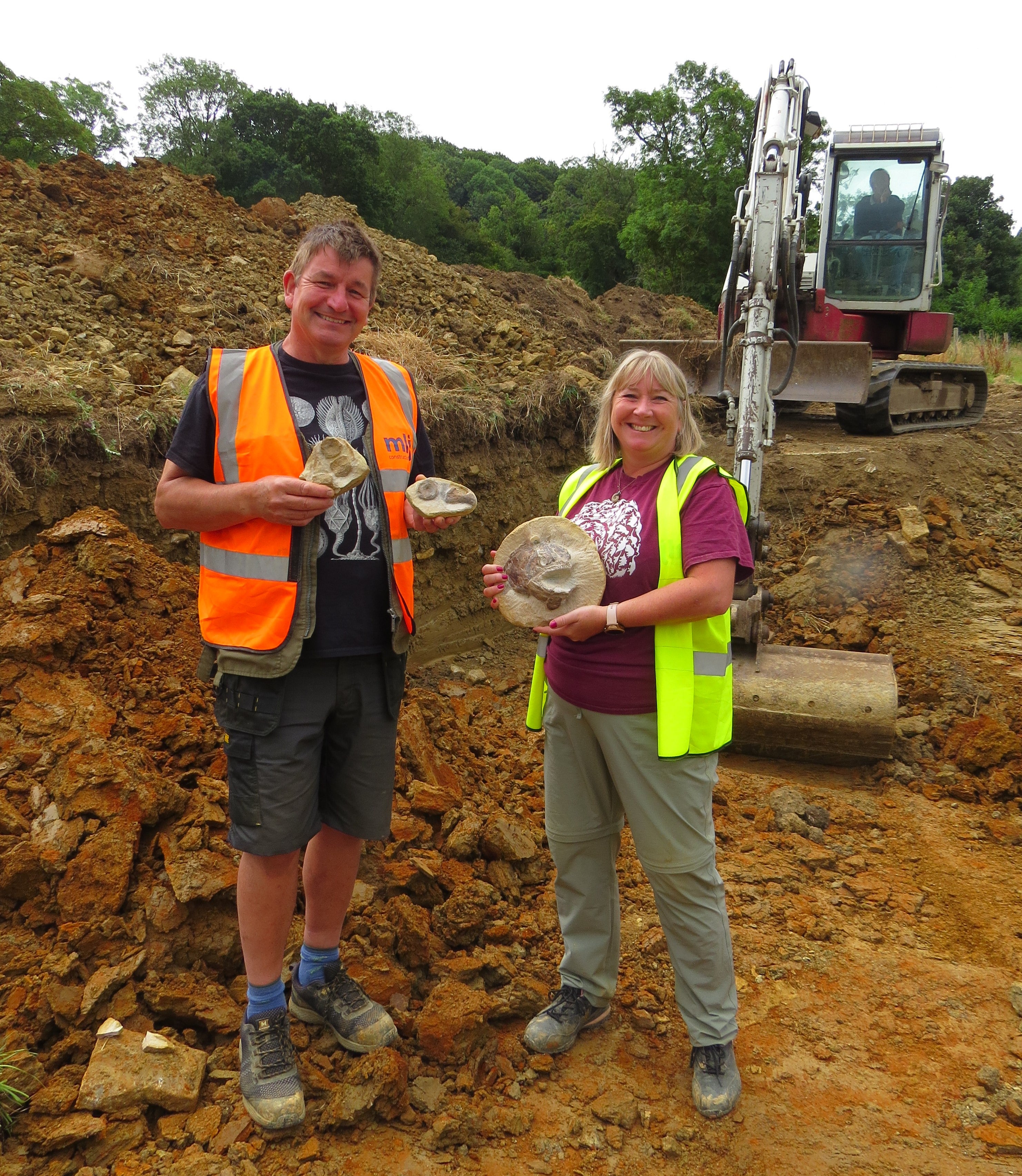 West Country fossil-hunters Neville and Sally Hollingworth found the fossilised fish head