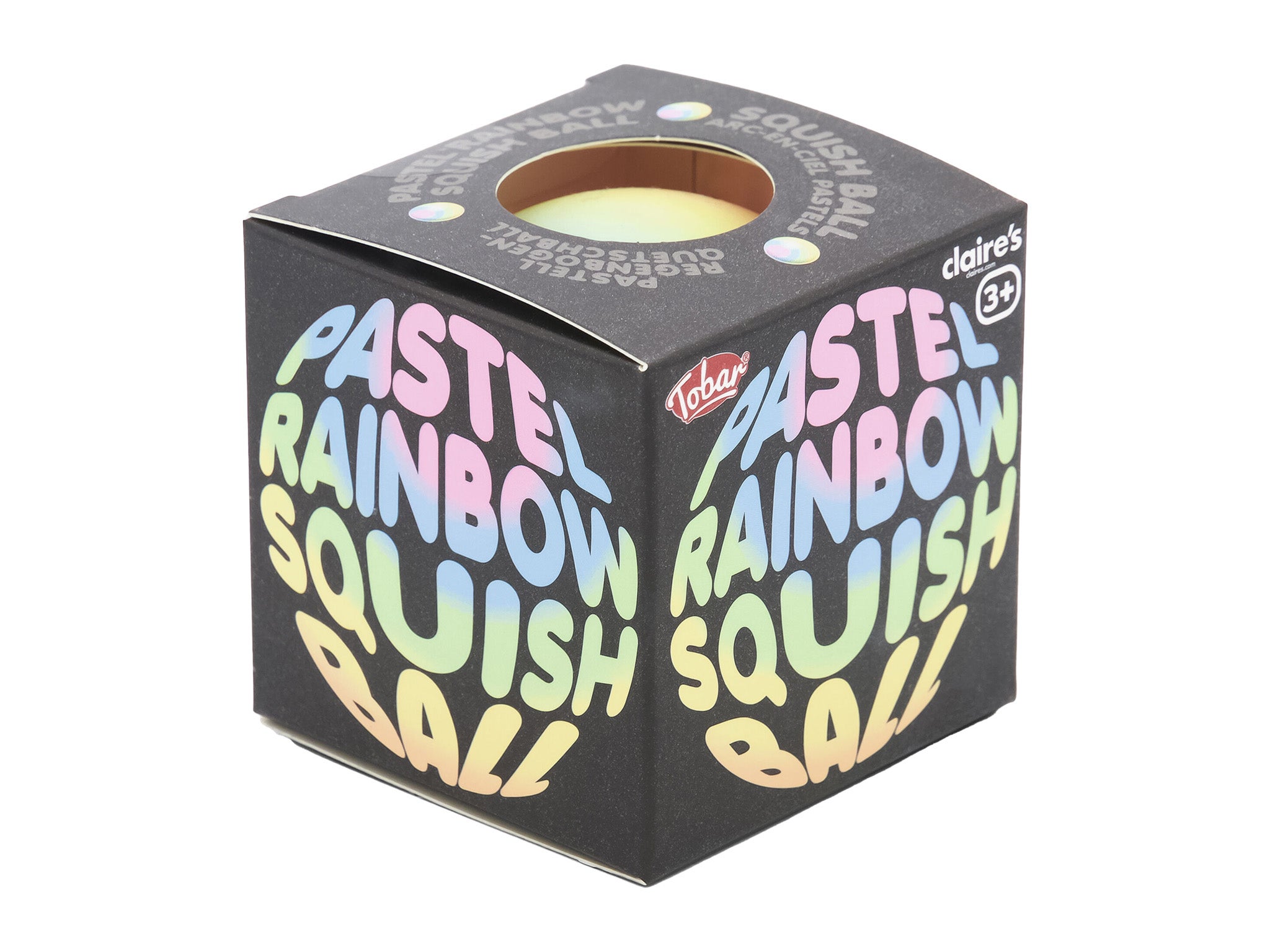 Claire’s pastel rainbow squish ball fidget toy .jpg