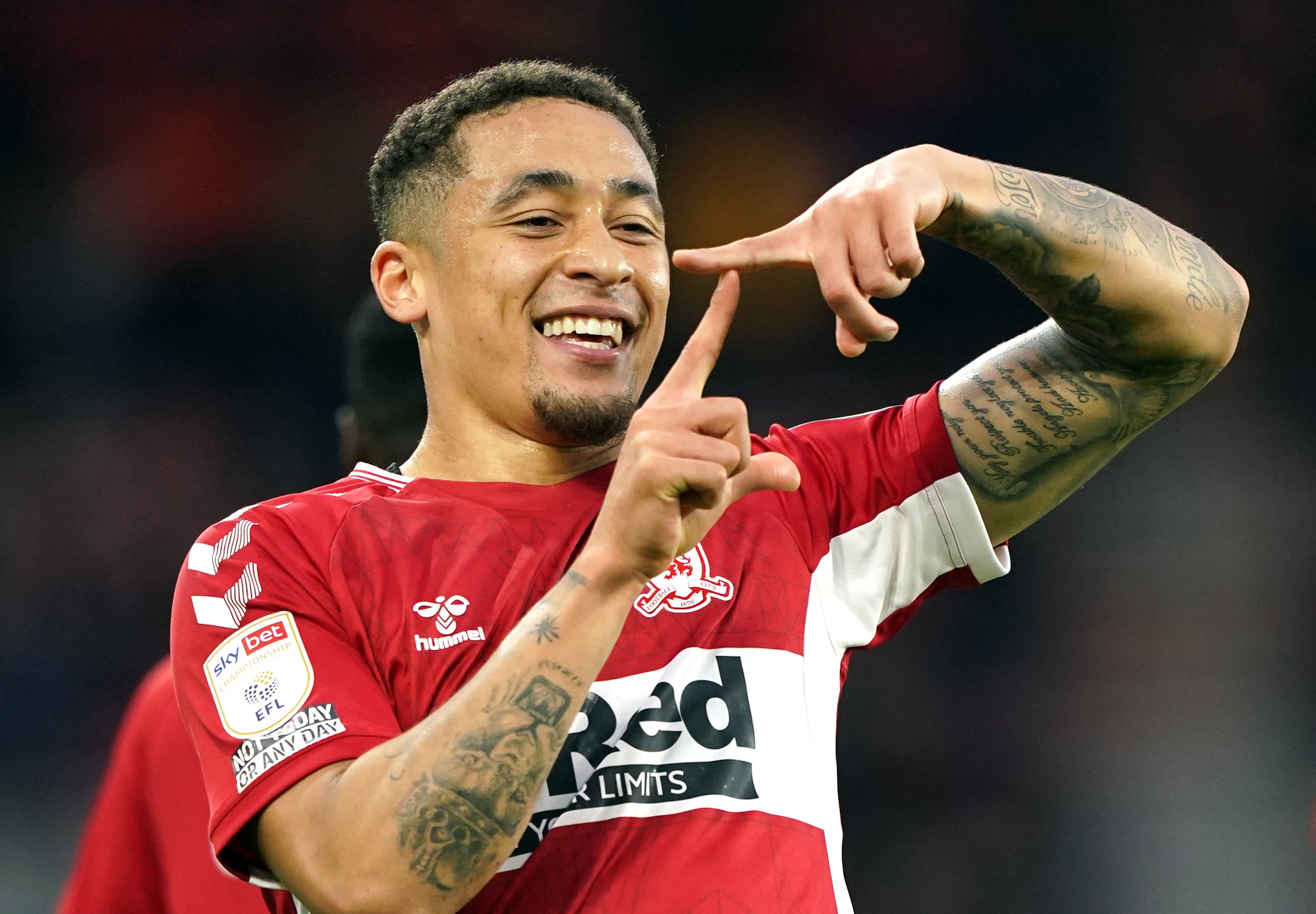 Middlesbrough have accepted a bid for Marcus Tavernier from a Premier League club (Owen Humphreys/PA)