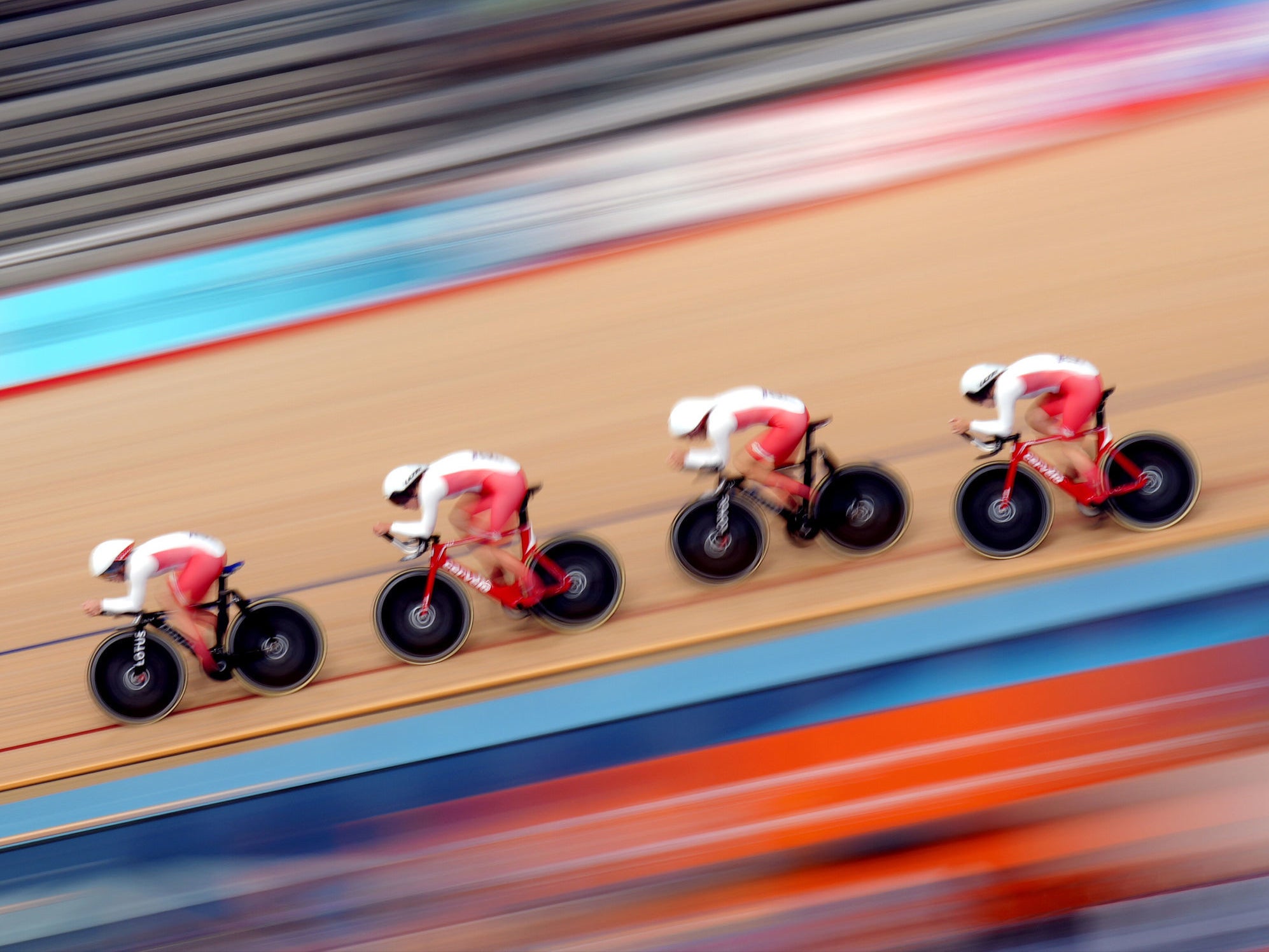 Kenny won team pursuit bronze for England alongside Josie Knight, Maddie Leech and Sophie Lewis