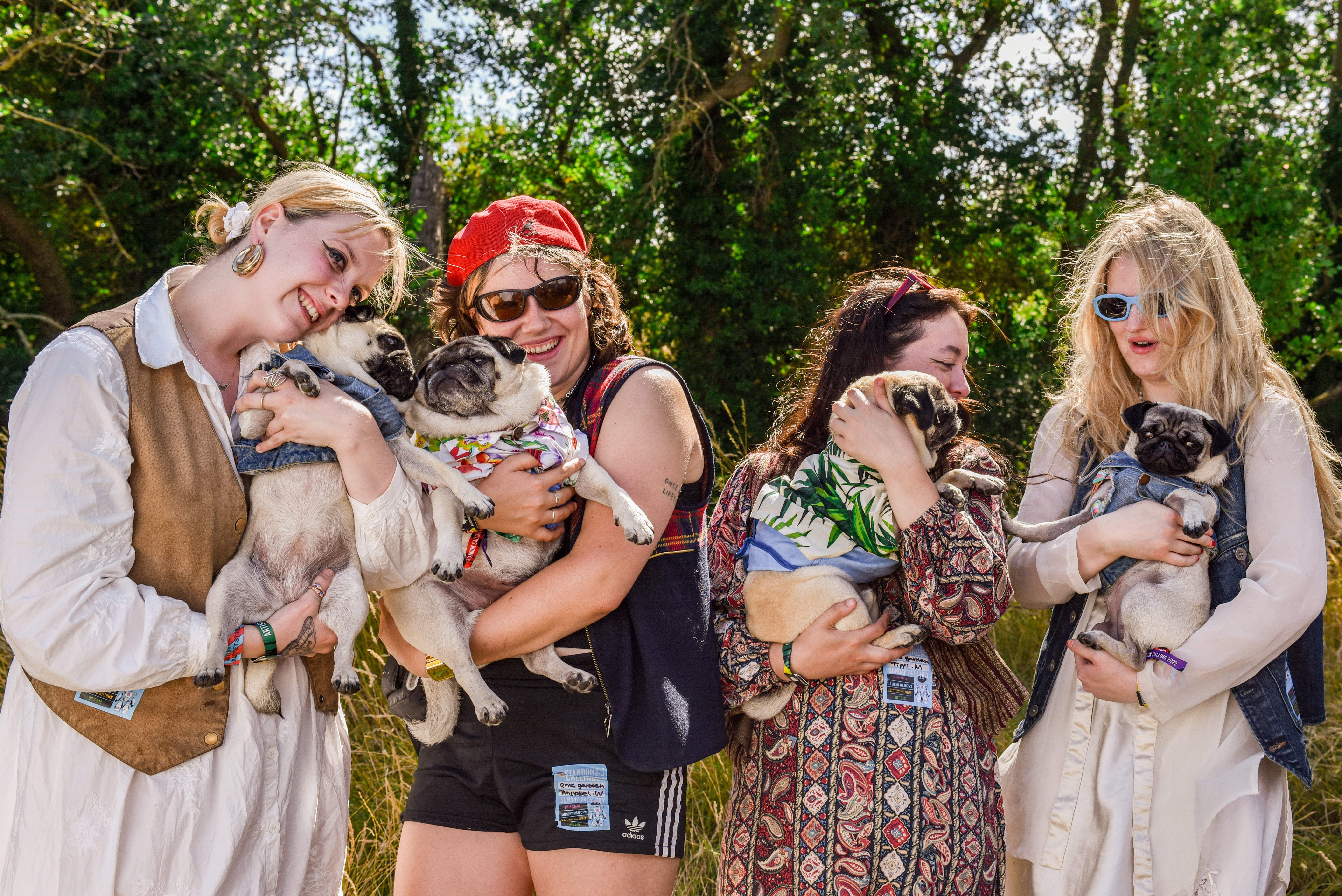 On the pup (l-r): Lime Garden’s Chloe Howard, Annabel Whittle, Tippi Morgan, Leila Deeley