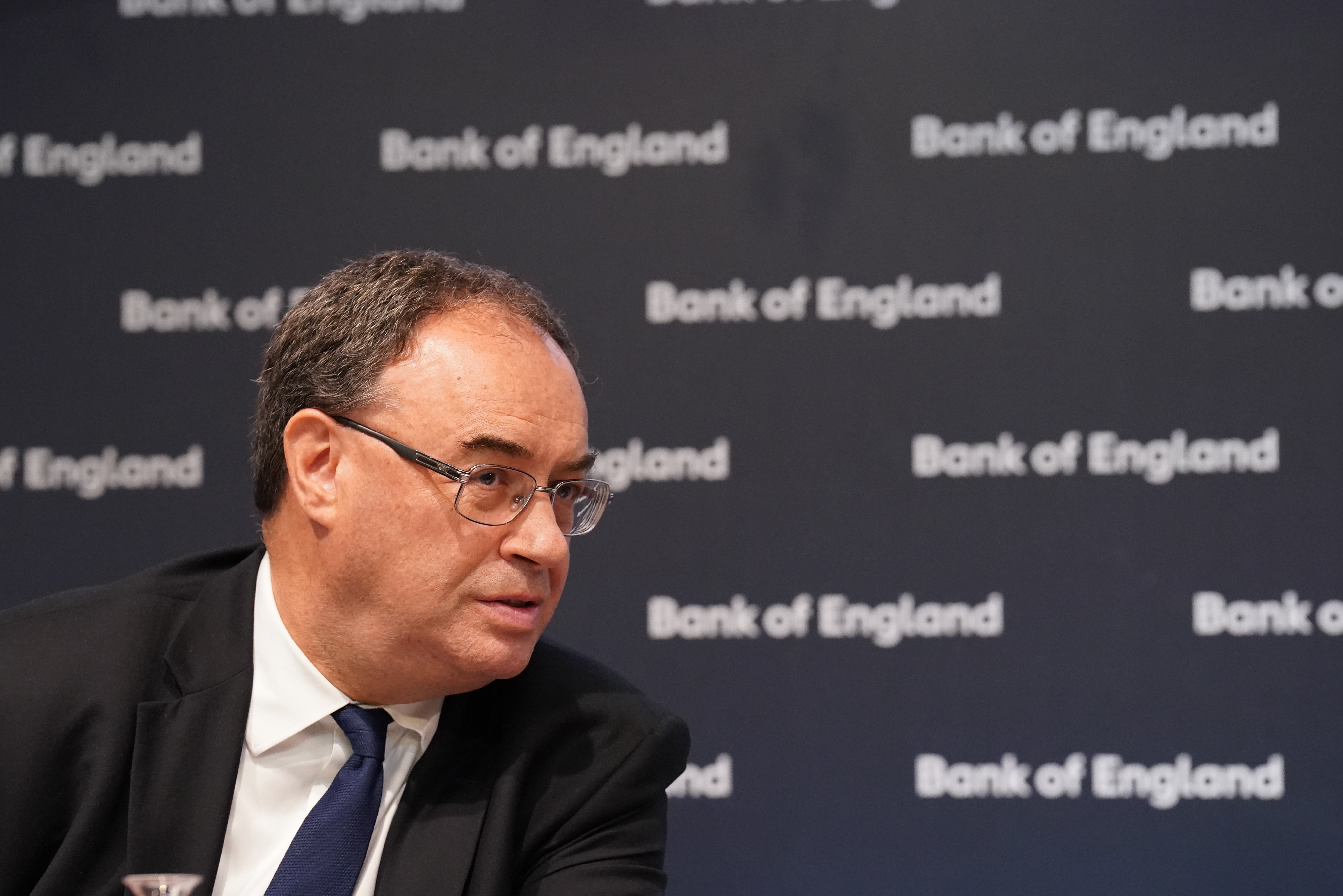 Bank boss Andrew Bailey (Stefan Rousseau/PA)