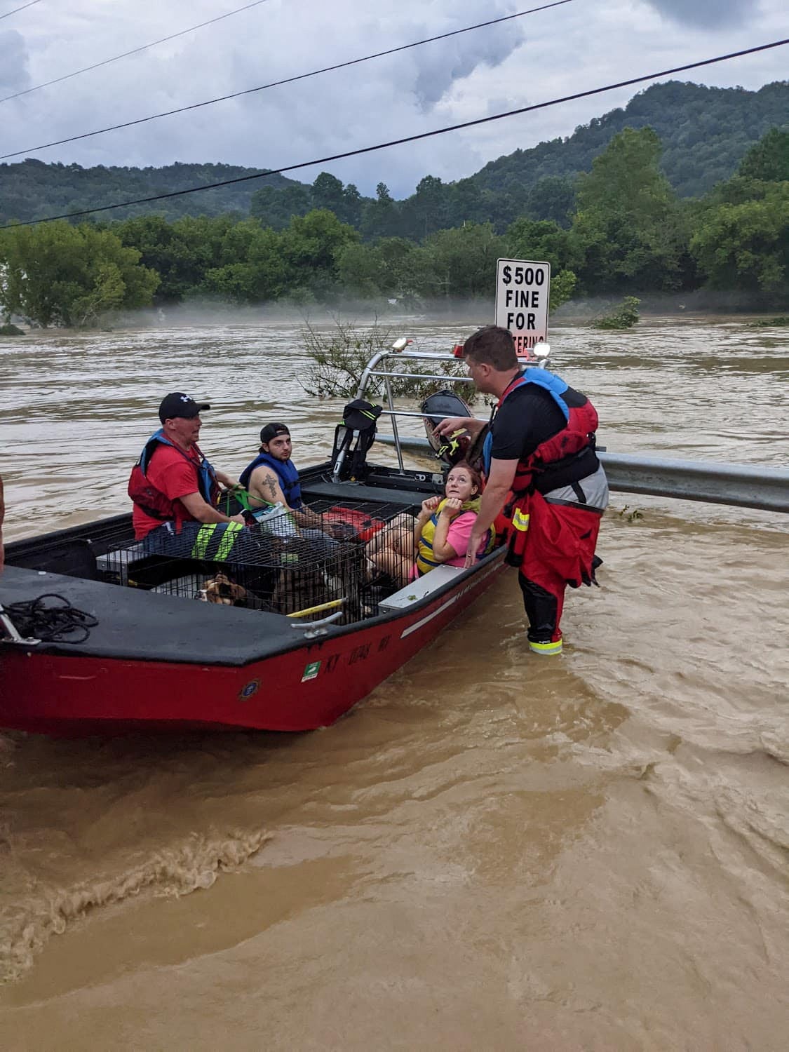 The National Guard, the state police and other agencies on the state level are taking part in the search and rescue efforts