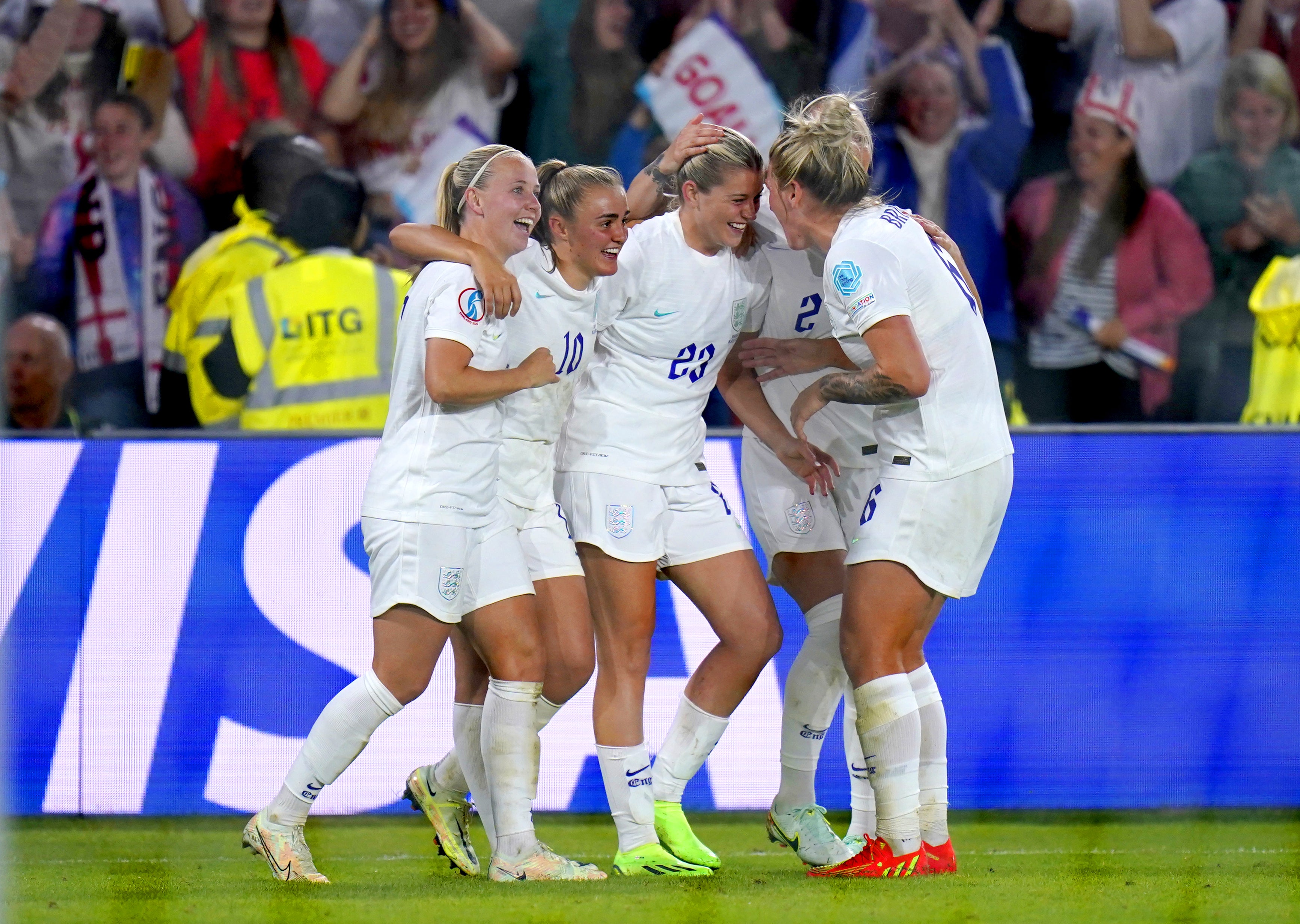 England coasted to semi-final success over Sweden to set up a final against Germany (Danny Lawson/PA)