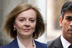 Sunak accuses Truss of ‘blaming Brexit’ for farmers’ woes as battle for Downing Street intensifies