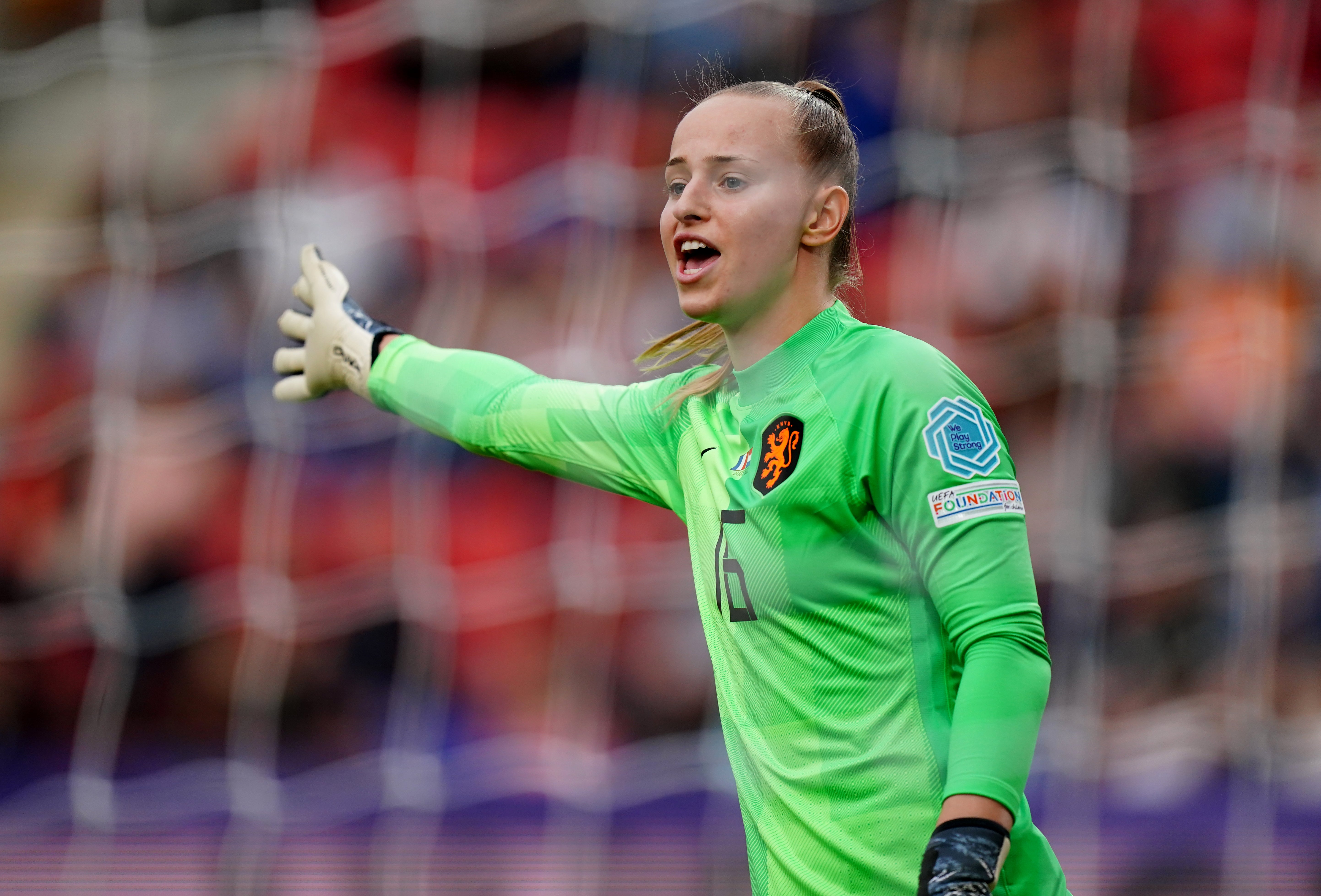 Netherlands goalkeeper Daphne van Domselaar has impressed (Mike Egerton/PA)