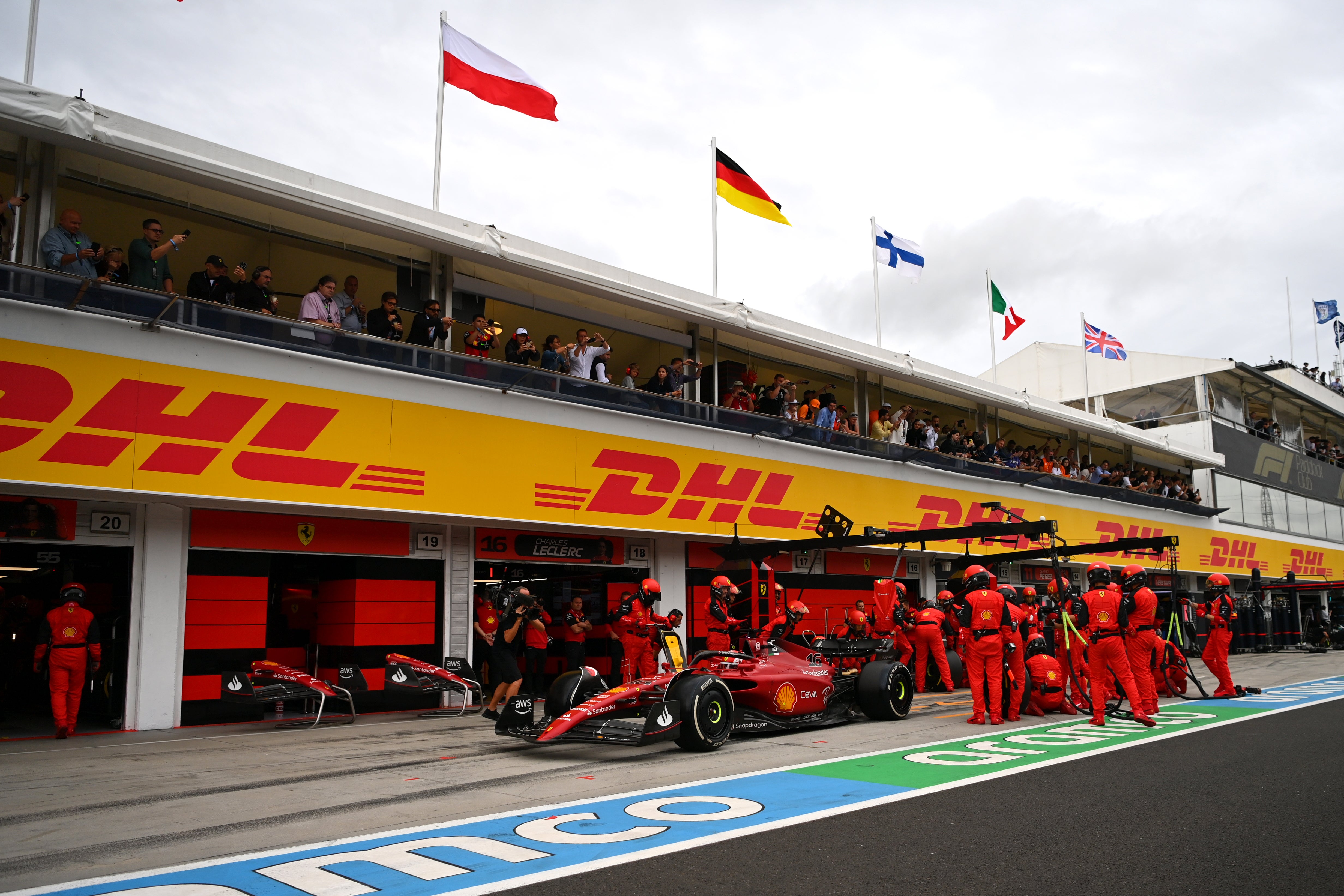 Ferrari pitted Charles Leclerc for hard compound tyres, ruining his race