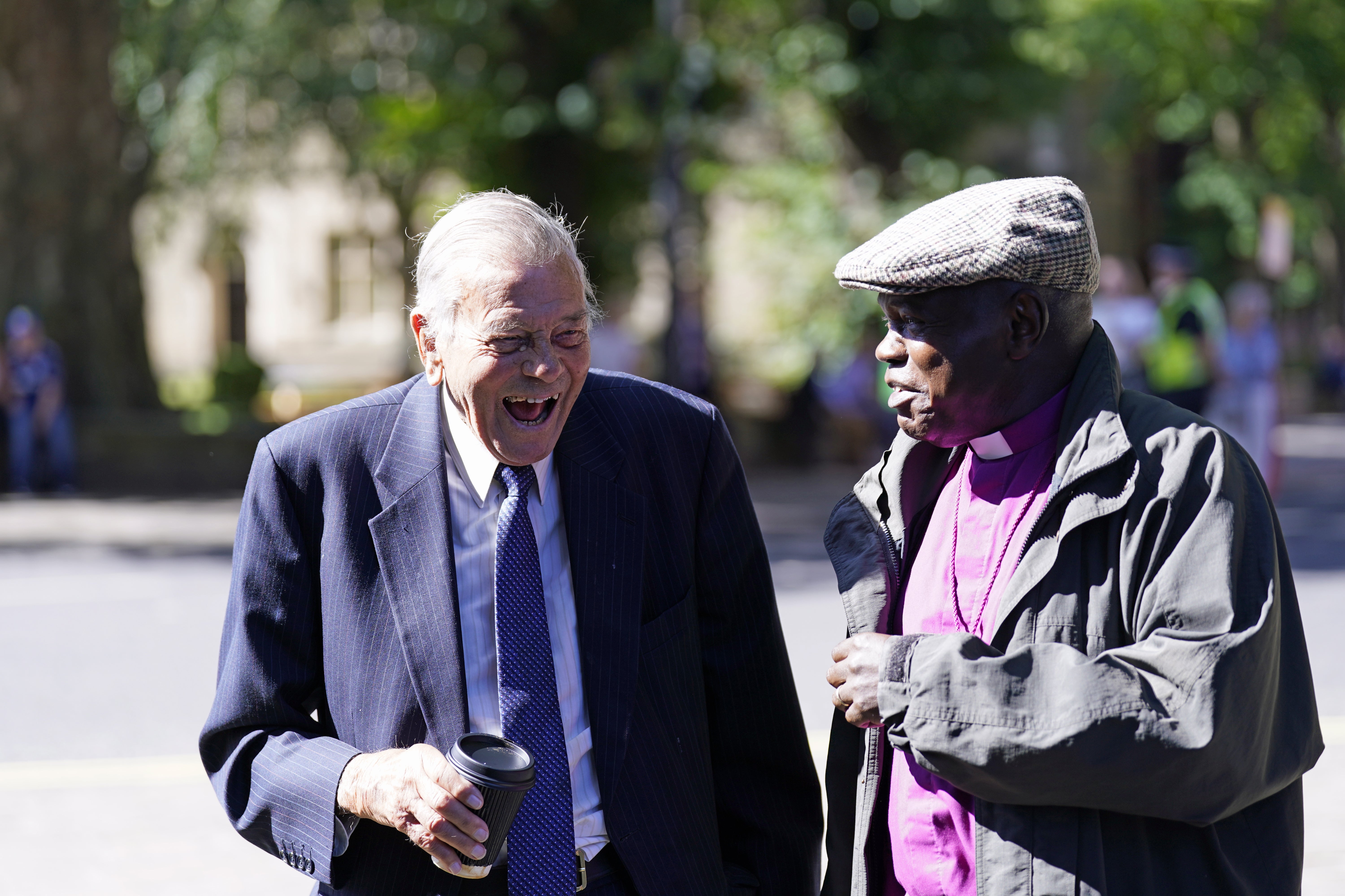 Dickie Bird, left, and Lord Sentamu