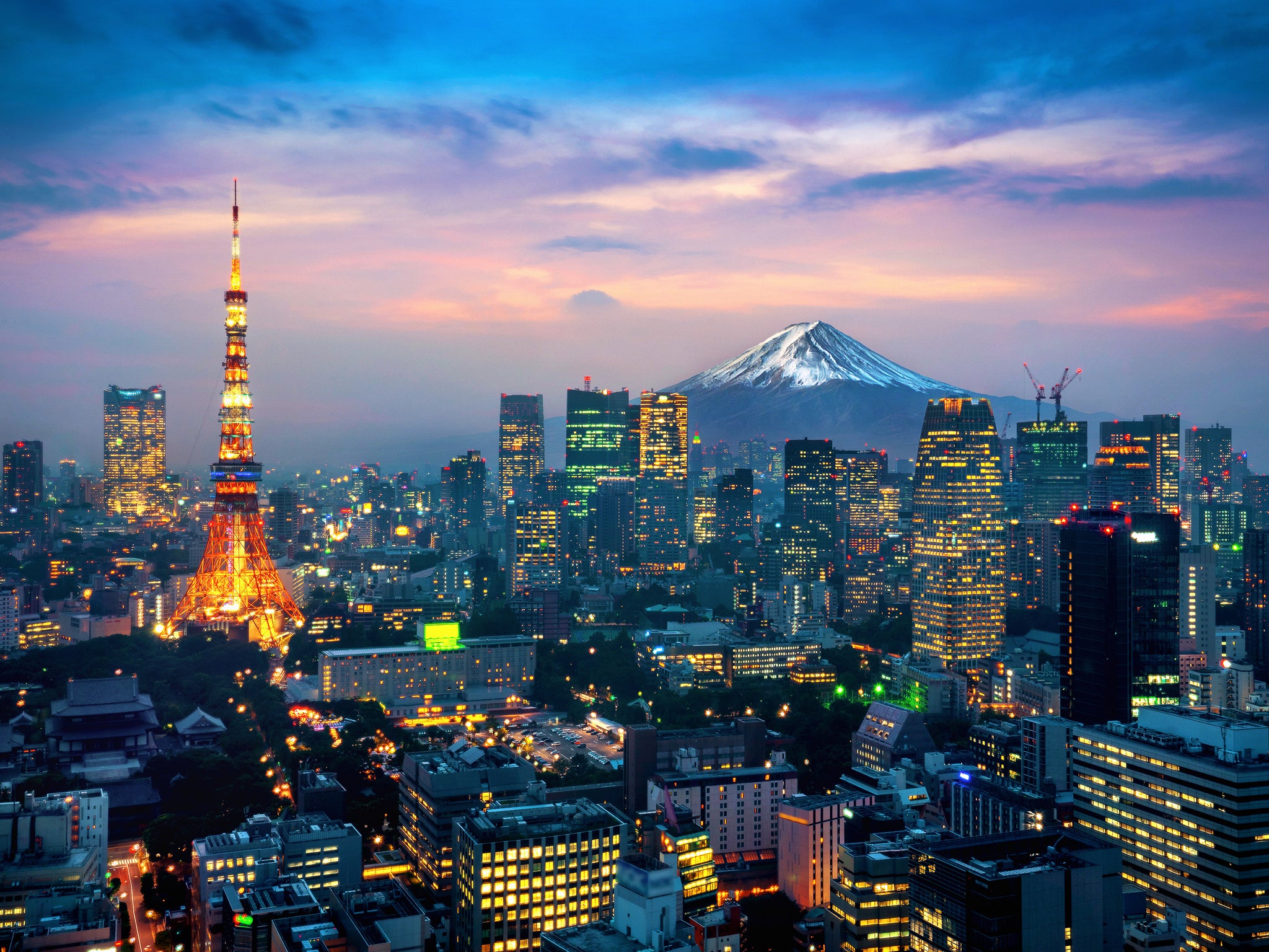 Tower power: the skyline in Tokyo