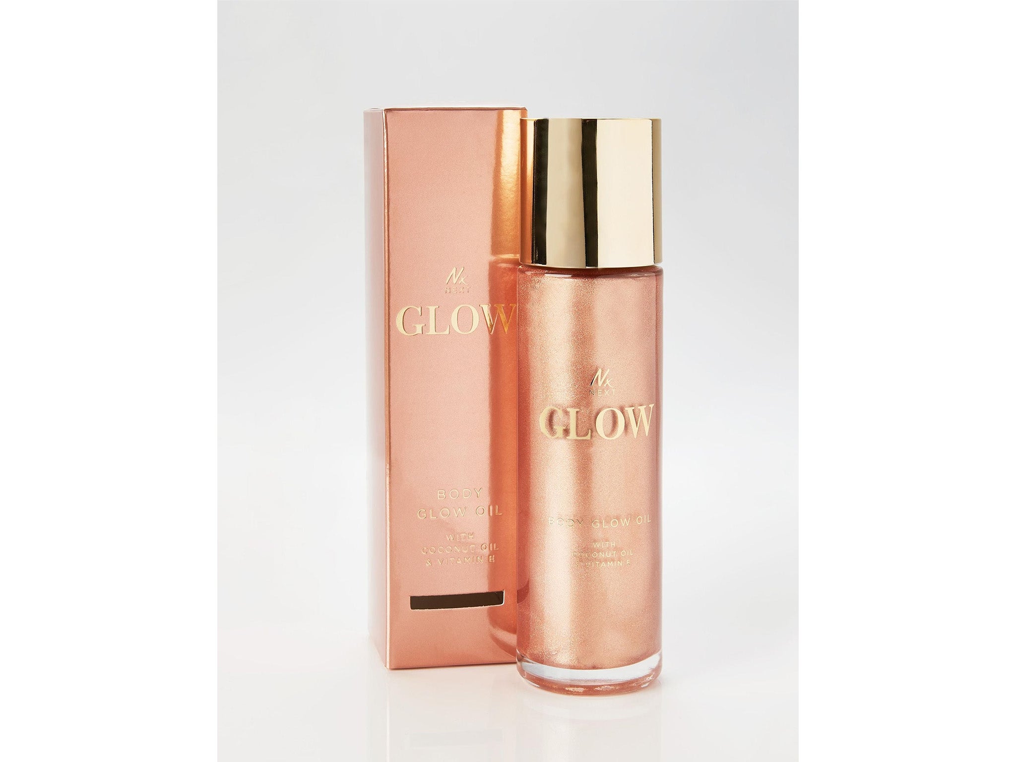 NX Glow tinted body shimmer oil