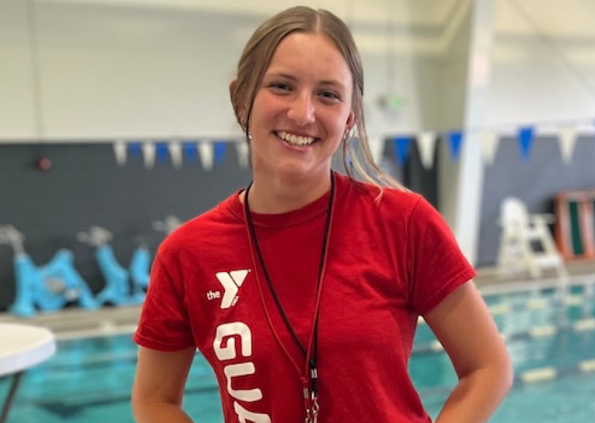 Lifeguard Natalie Lucas helped to deliver a baby while on duty at the YMCA of Northern Colorado on 24 July