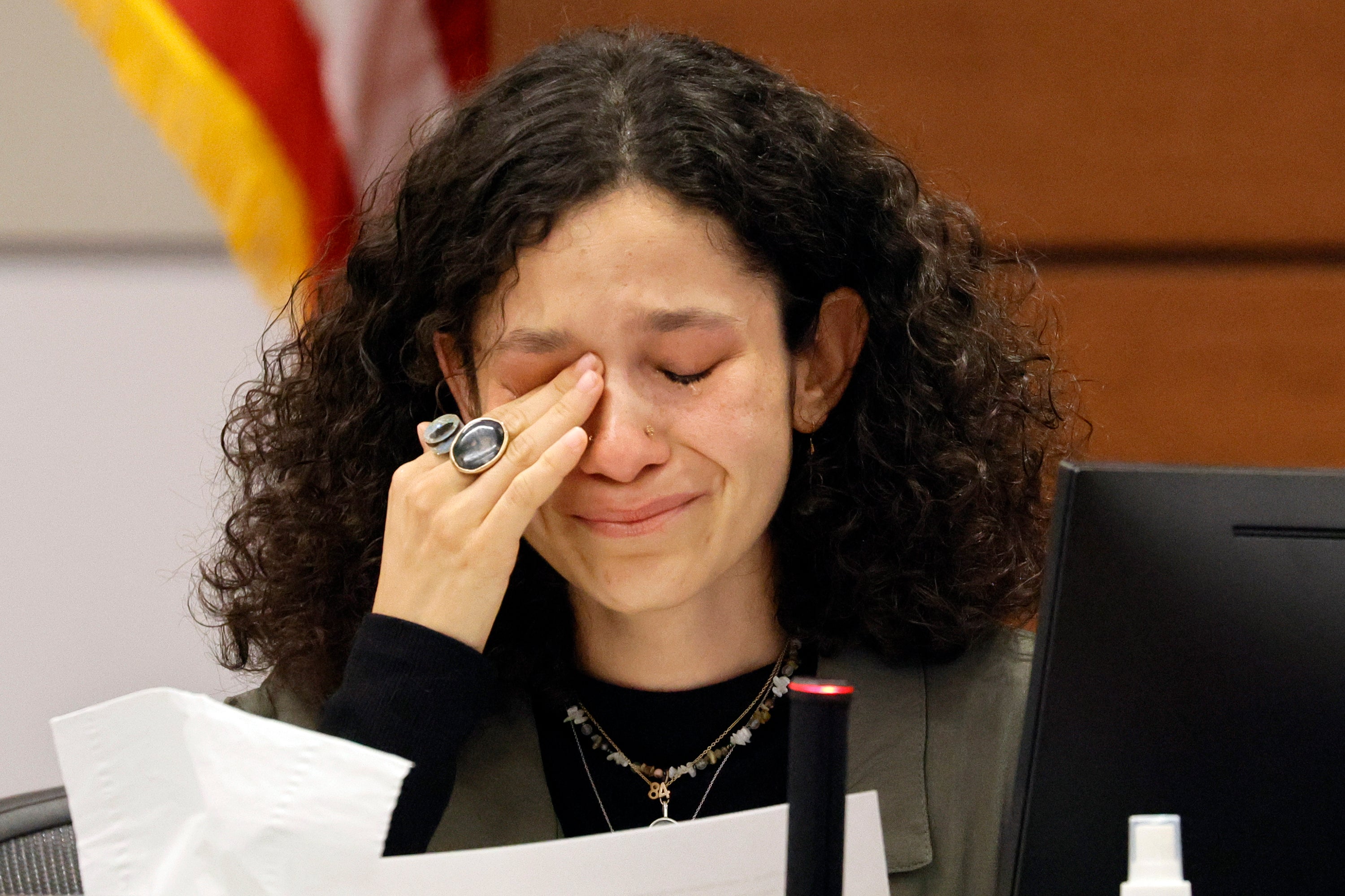 Victoria Gonzalez who has been called Joaquin Oliver's girlfriend, but says they called themselves ’soulmates,’ gives her victim impact statement during the penalty phase of Marjory Stoneman Douglas High School shooter Nikolas Cruz's trial at the Broward County Courthouse in Fort Lauderdale, Fla., Monday, Aug. 1, 2022