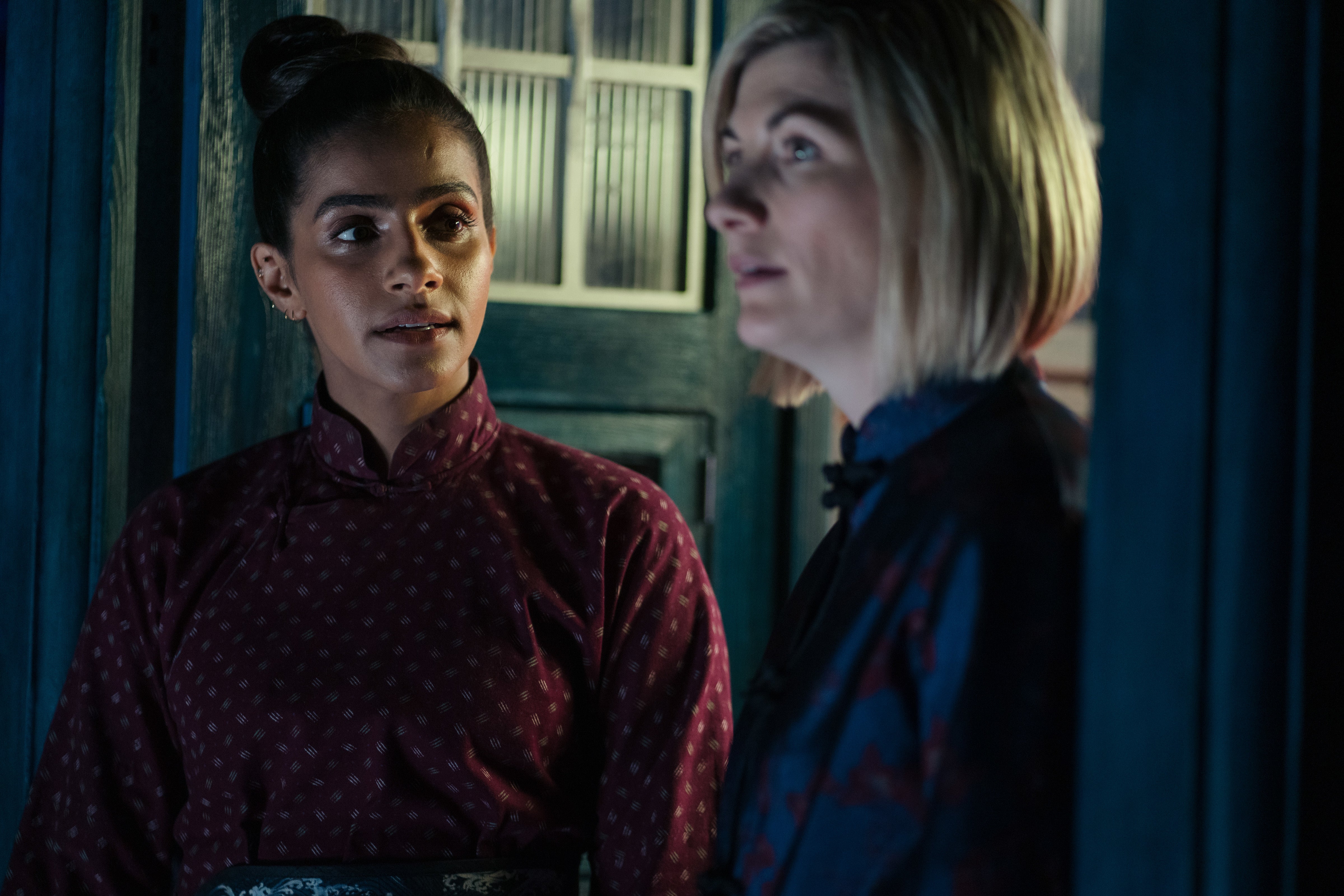 Mandip Gill and Jodie WHittaker in ‘Doctor Who'