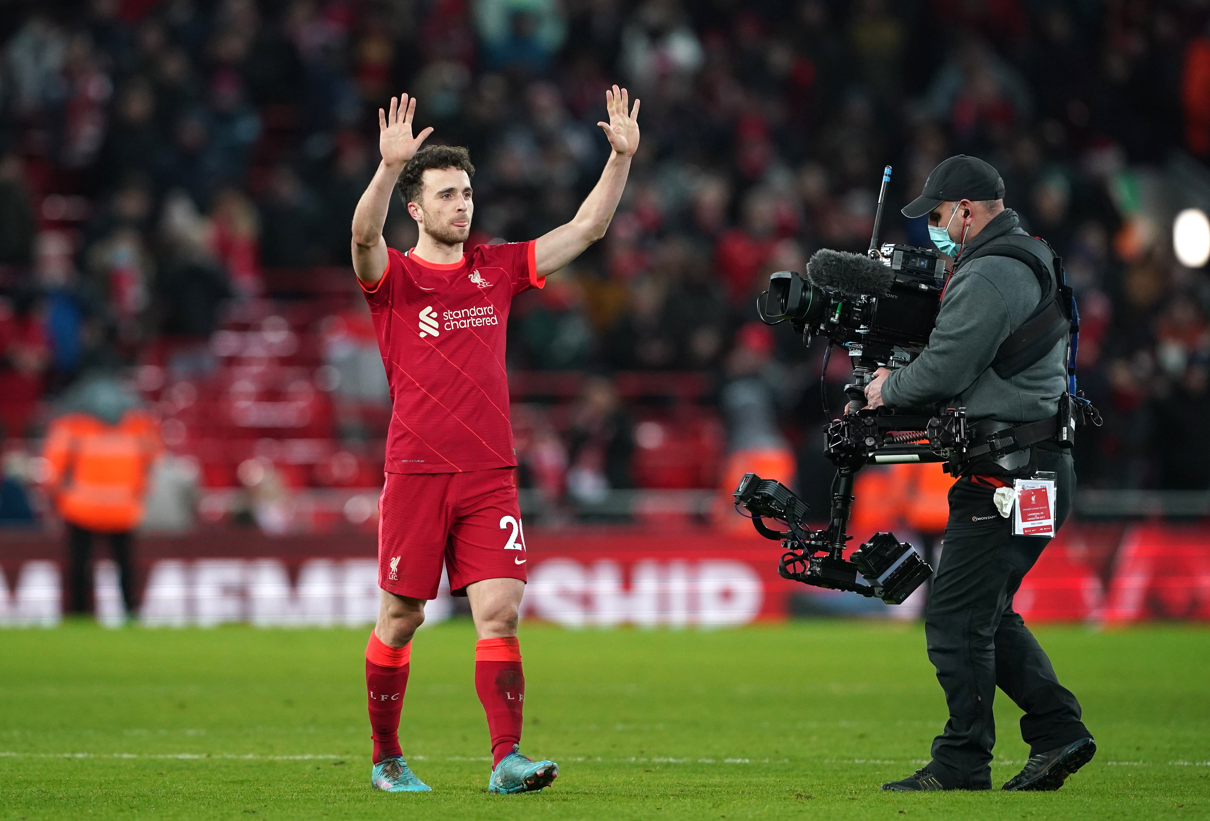 Liverpool’s Diogo Jota has signed a new contract (Peter Byrne/PA)