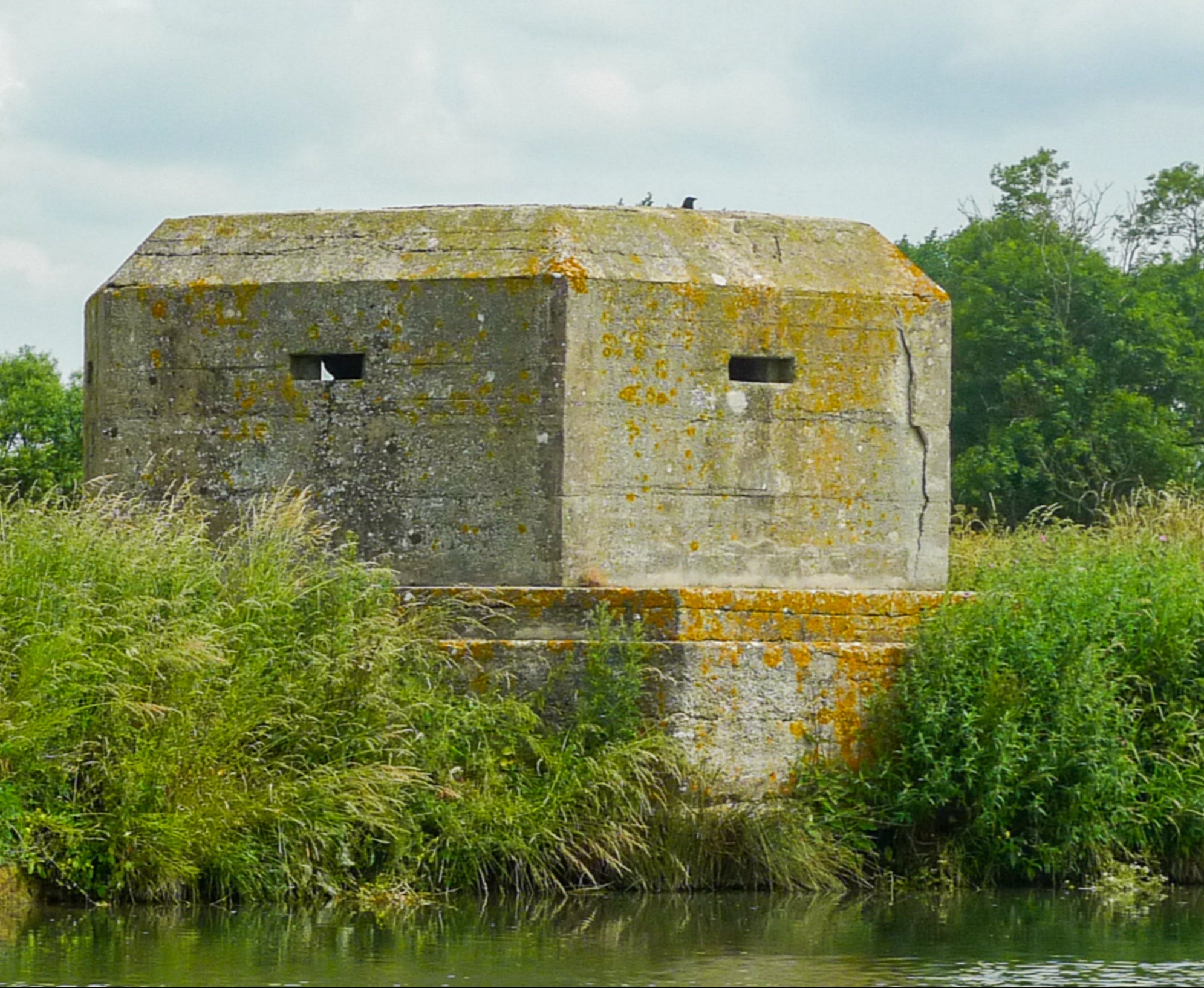 Christopher’s body was found half inside the entrance of a pillbox similar to this one