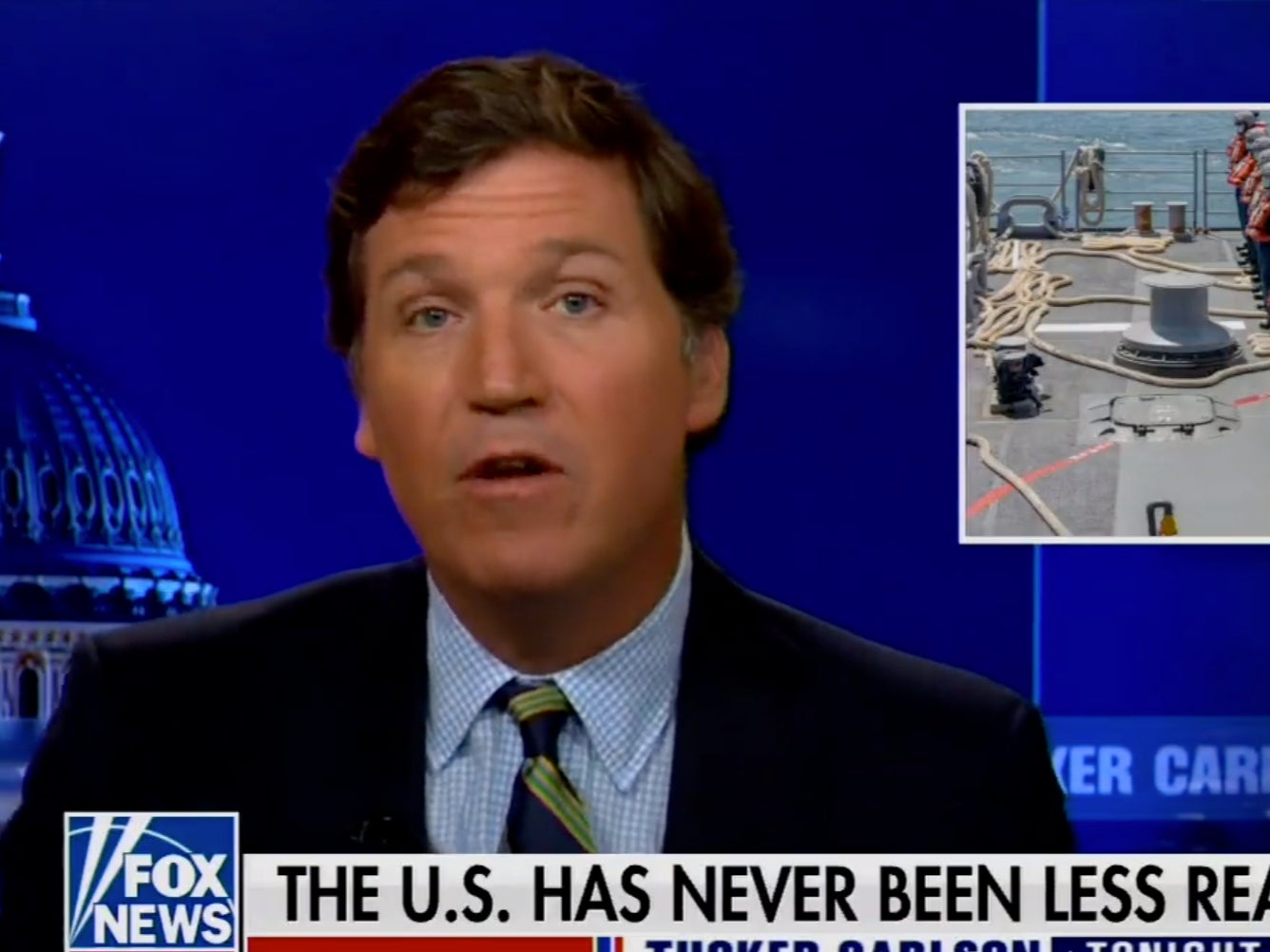 Tucker Carlson mocked for saying ‘US has never been less ready for war’ as Biden announces Al Qaeda strike
