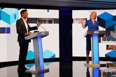 Liz Truss news - live: Javid backs foreign secretary as rivals prepare to go head-to-head