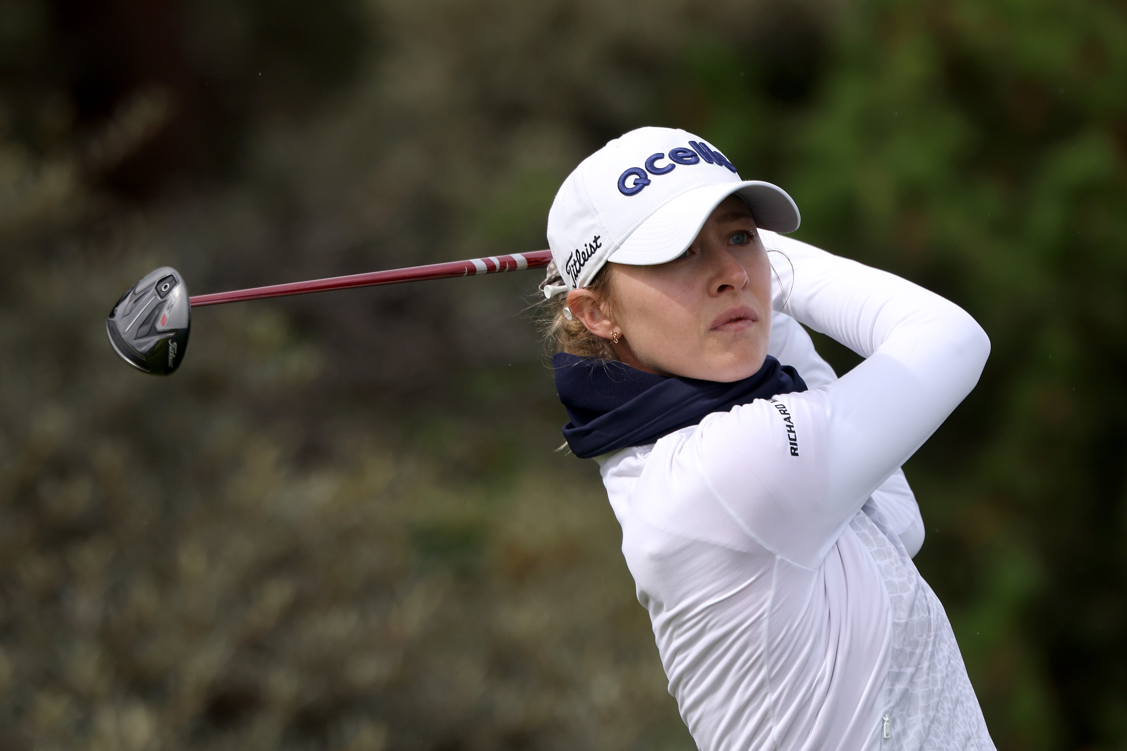 Nelly Korda during a practice round at the AIG Women’s Open at Muirfield