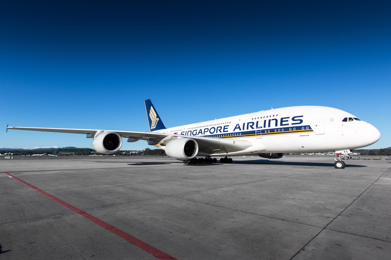 A Singapore Airlines Airbus A380