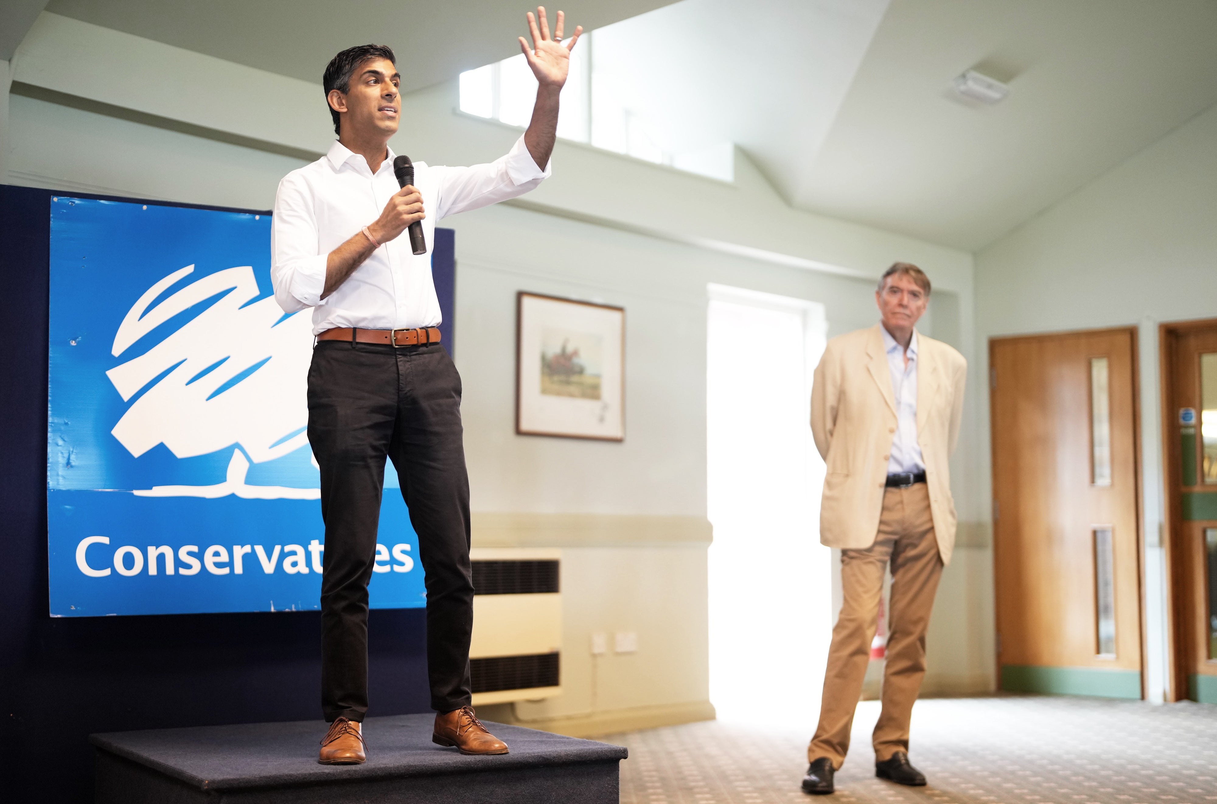 A patriot? Rishi Sunak addresses party members