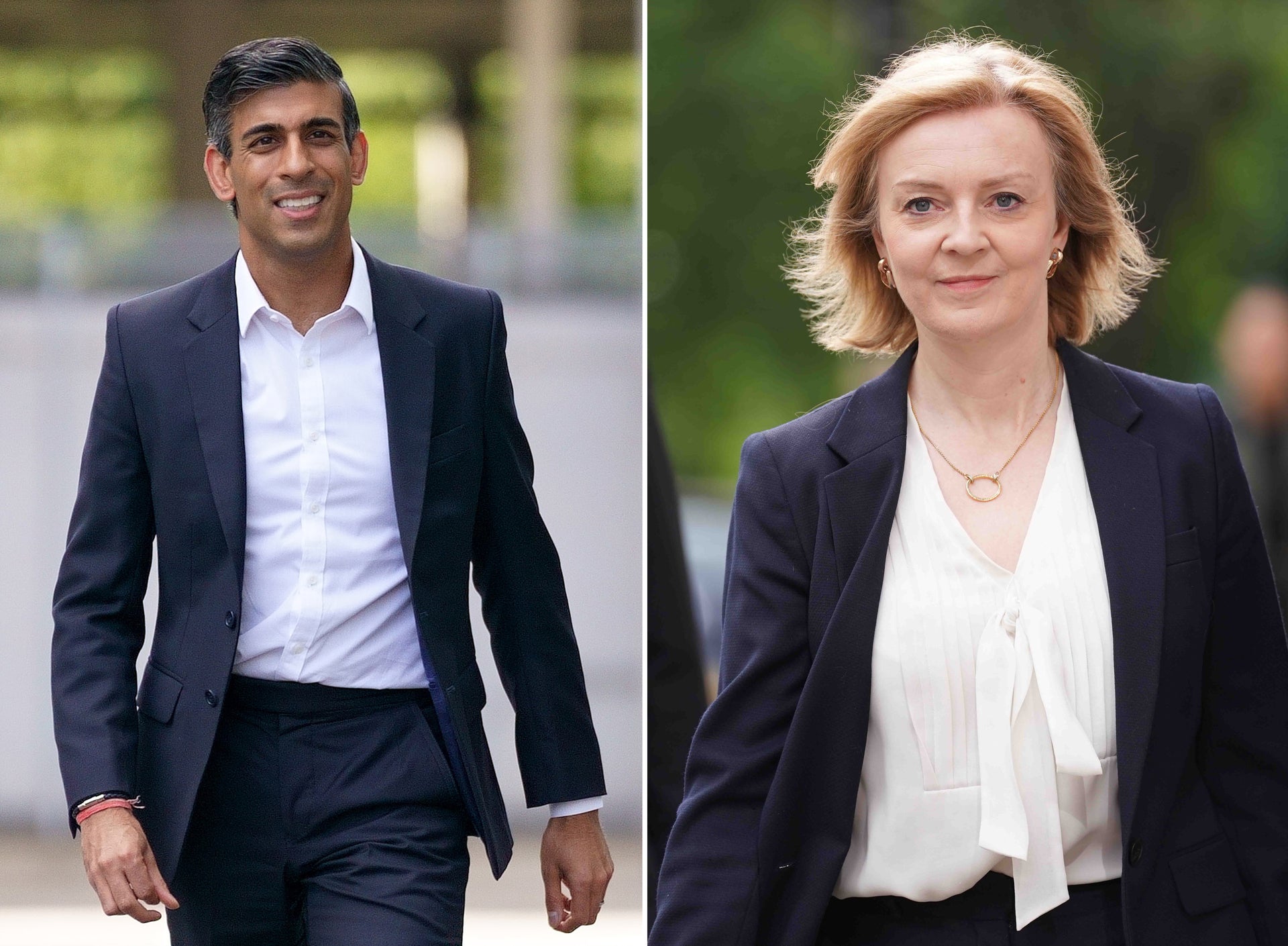 Rishi Sunak and Liz Truss (PA)