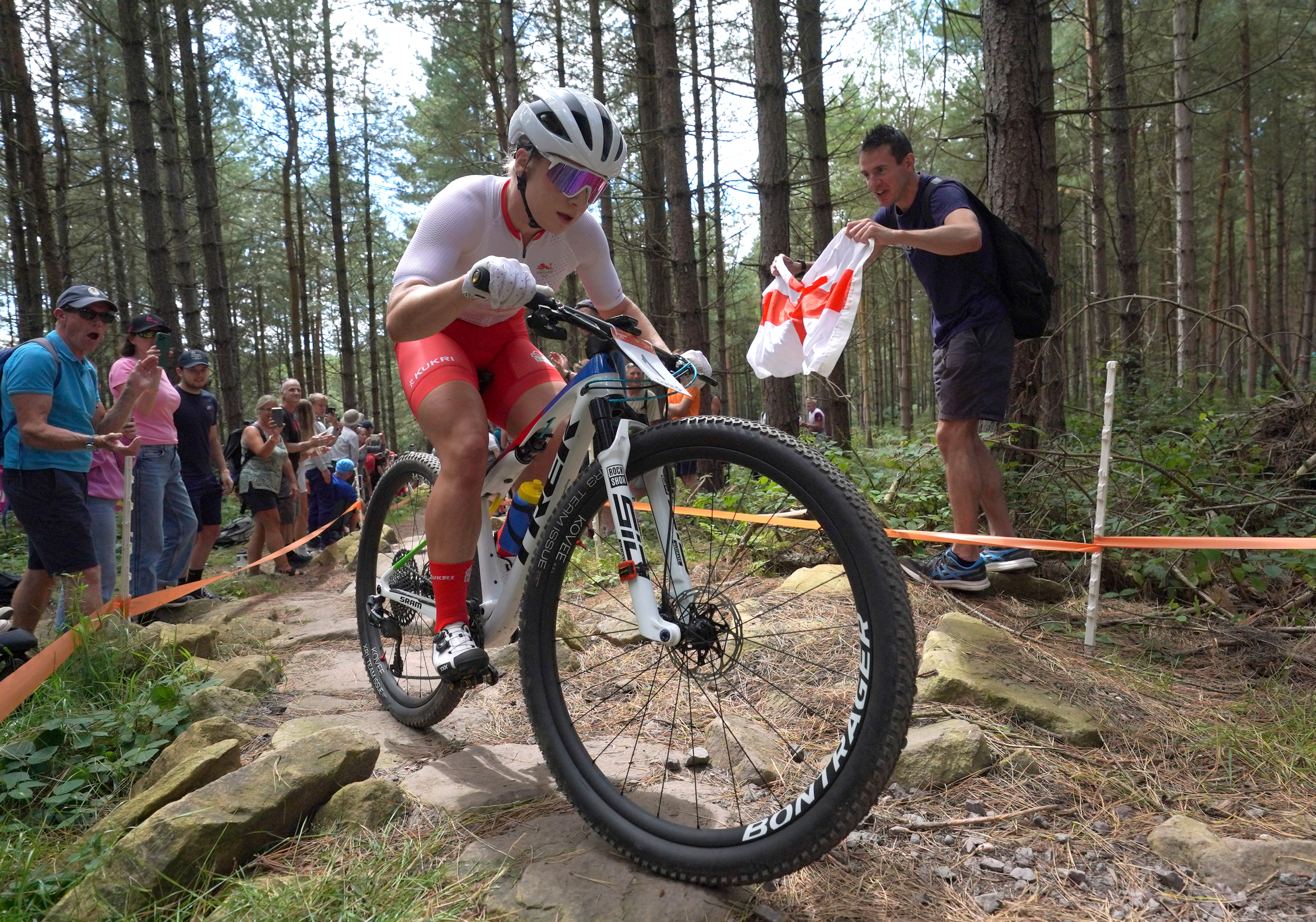 Evie Richards stormed to Commonwealth gold in Cannock Chase (David Davies/PA)