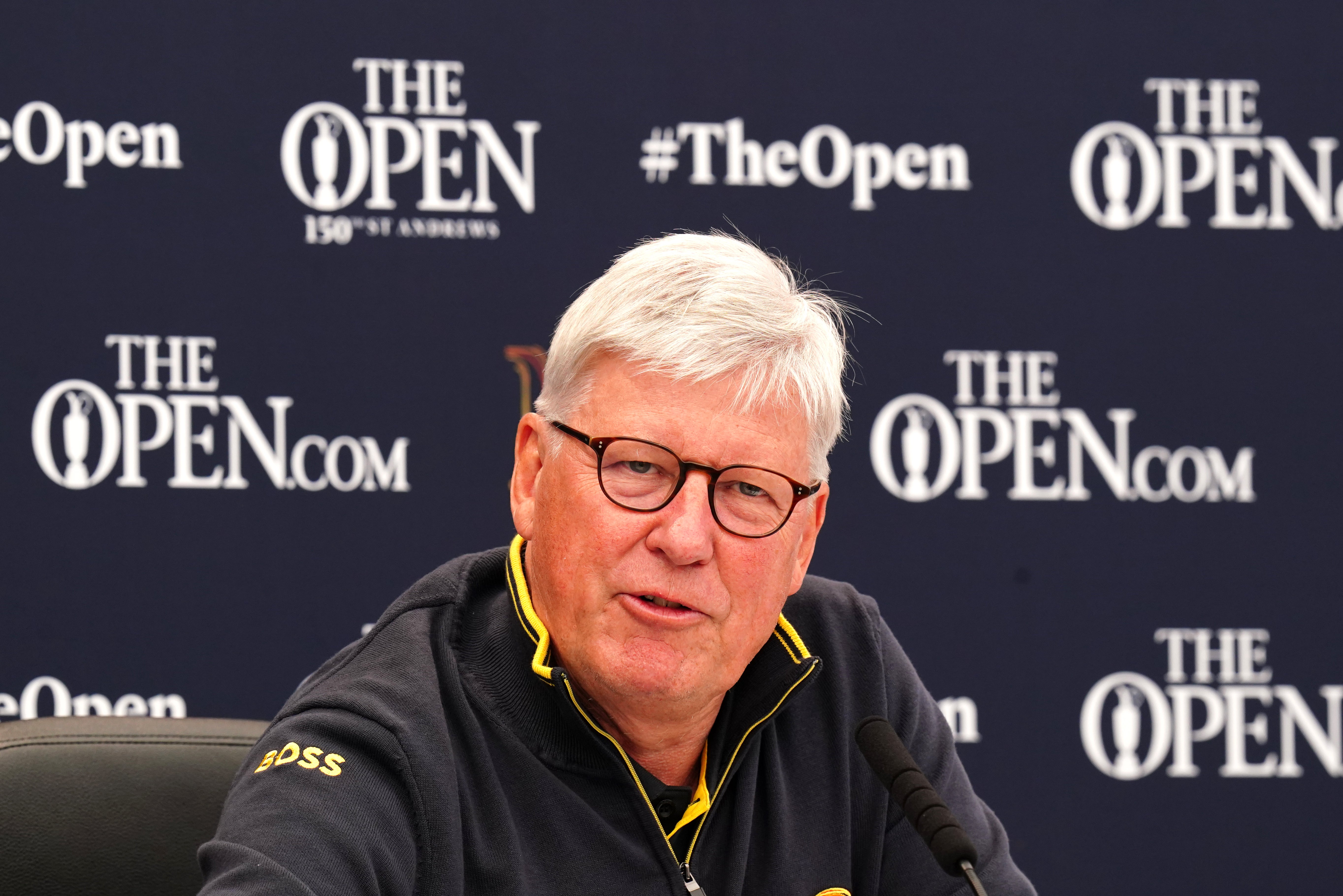 R&A chief executive Martin Slumbers during an interview on practice day four of The Open at the Old Course, St Andrews (Jane Barlow/PA)