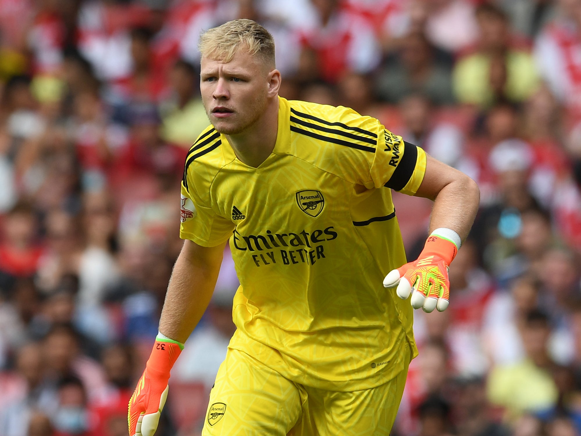 Arsenal goalkeeper Aaron Ramsdale