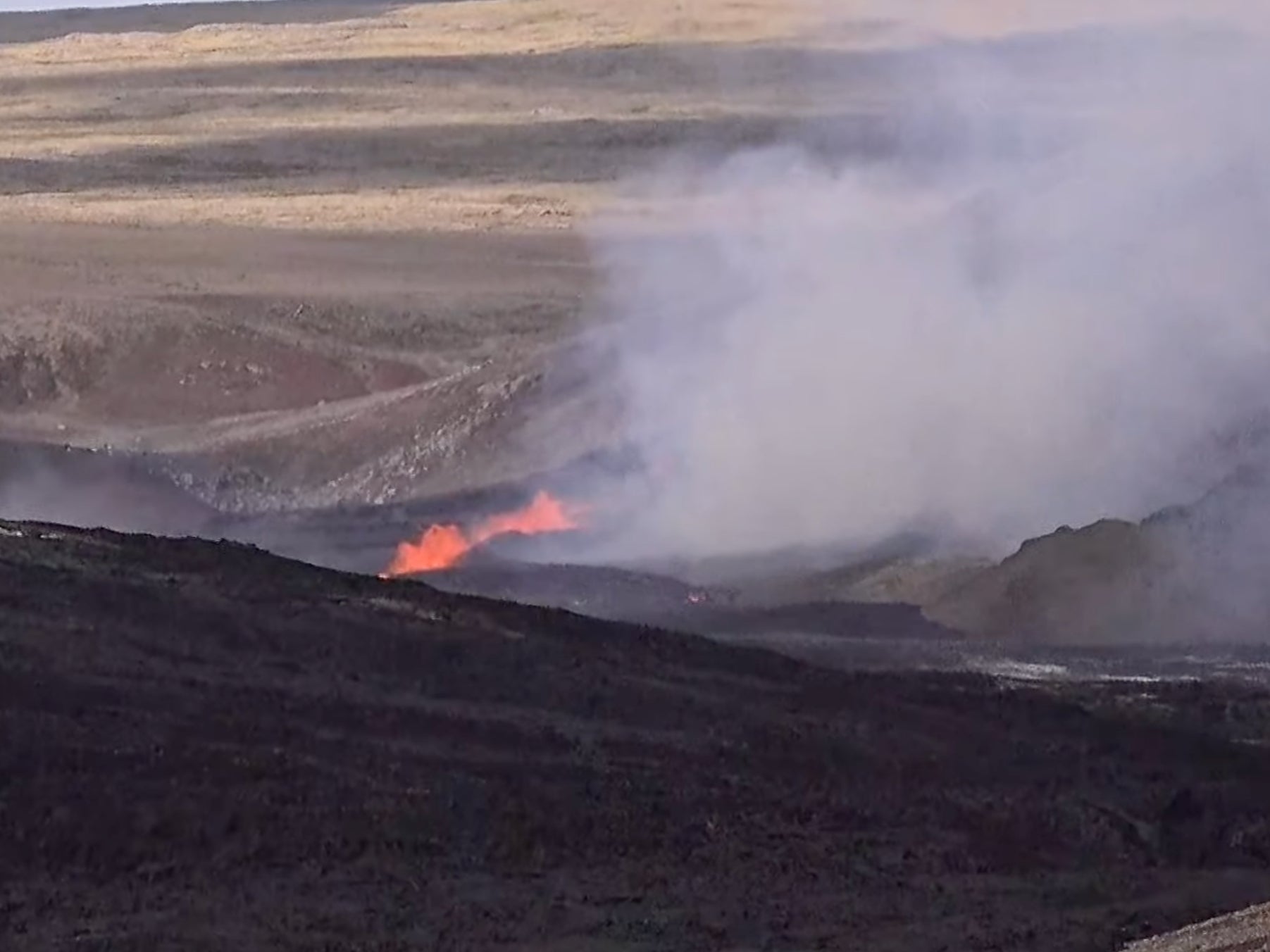 Iceland: Volcano near Reykjavik erupts for second time in 6,000 years