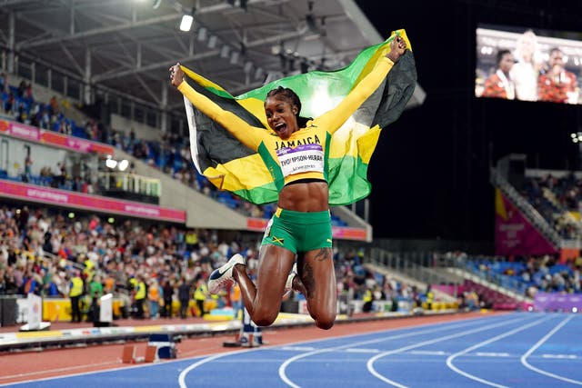 <p>Elaine Thompson-Herah 100m and 200m gold at both Rio 2016 and Tokyo 2020 </p>