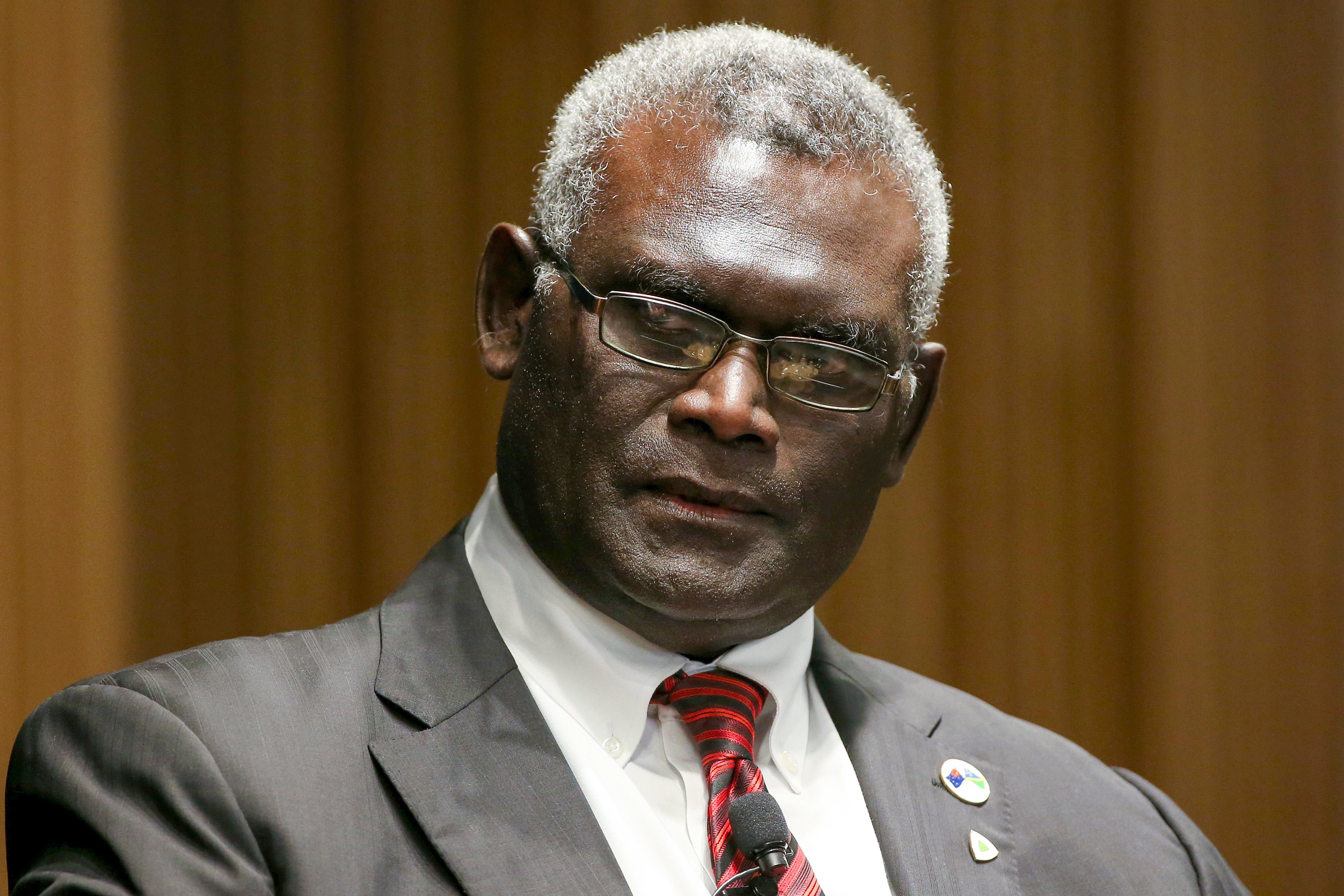 Manesseh Sogavare, prime minister of the Solomon Islands